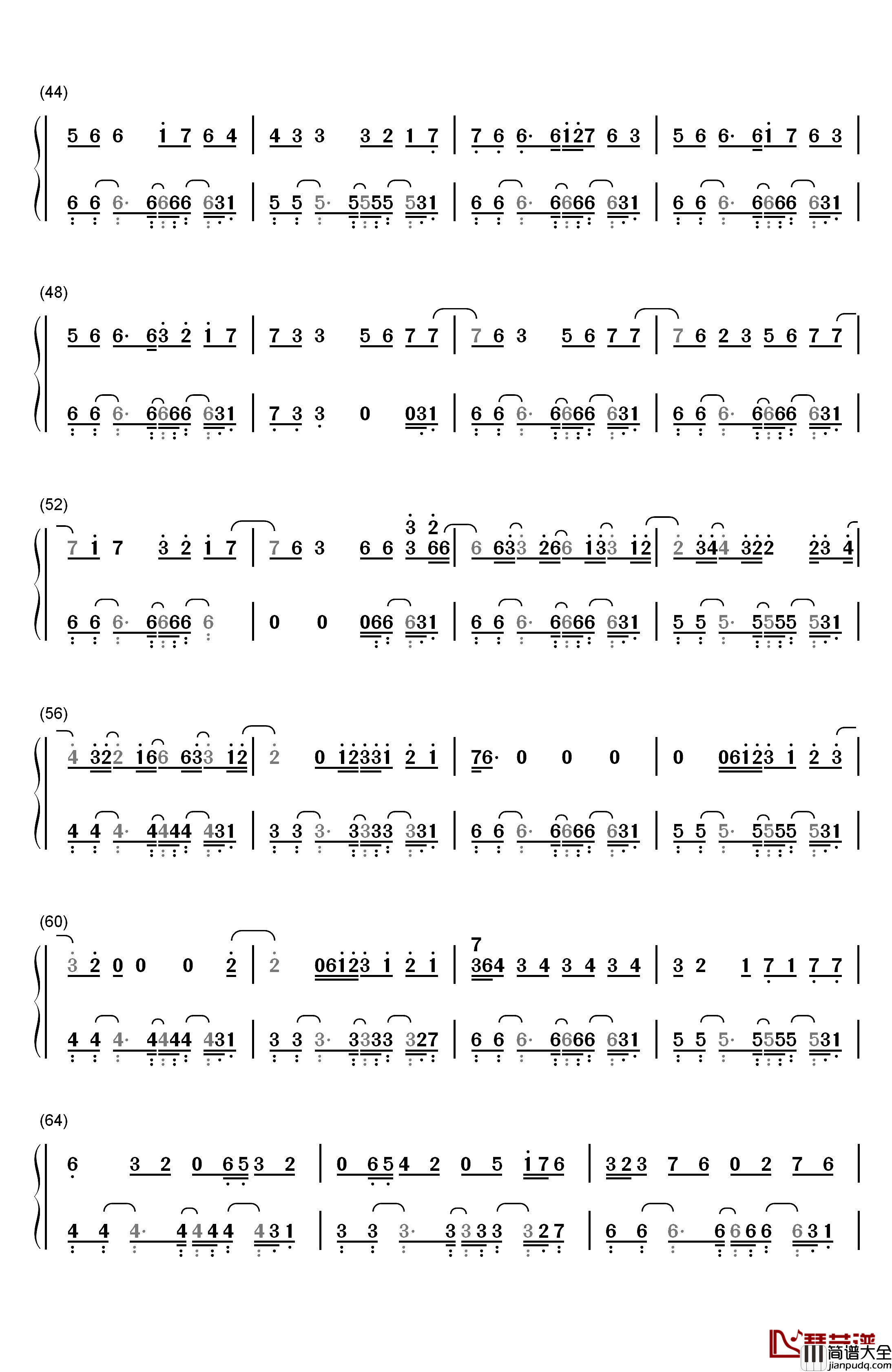 Heartless钢琴简谱_数字双手_Kanye_West