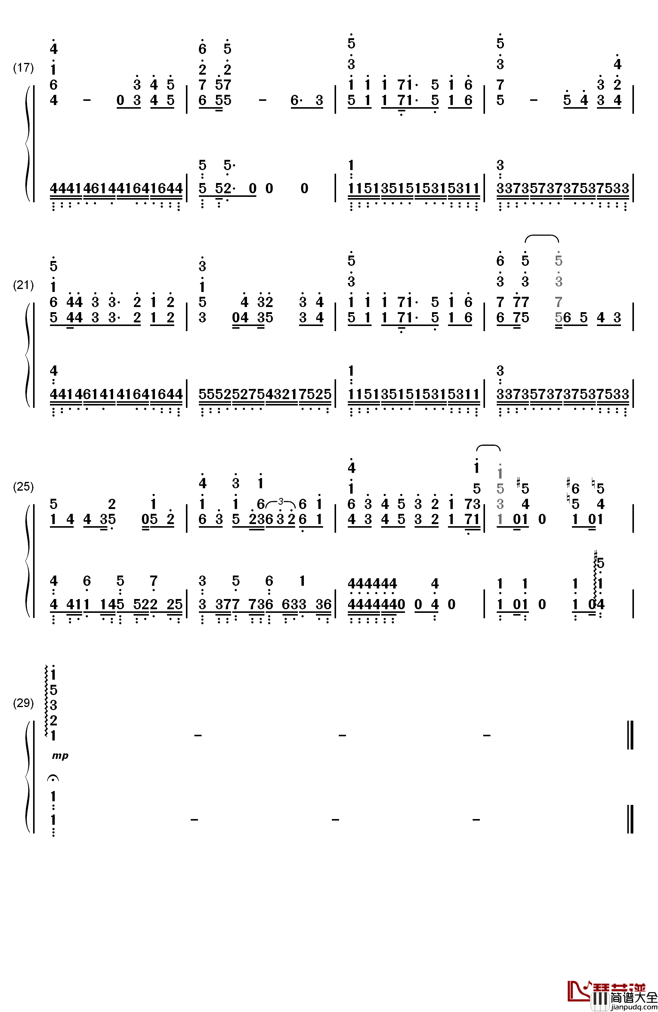 エブリデイワールド钢琴简谱_数字双手_早见沙织&东山奈央