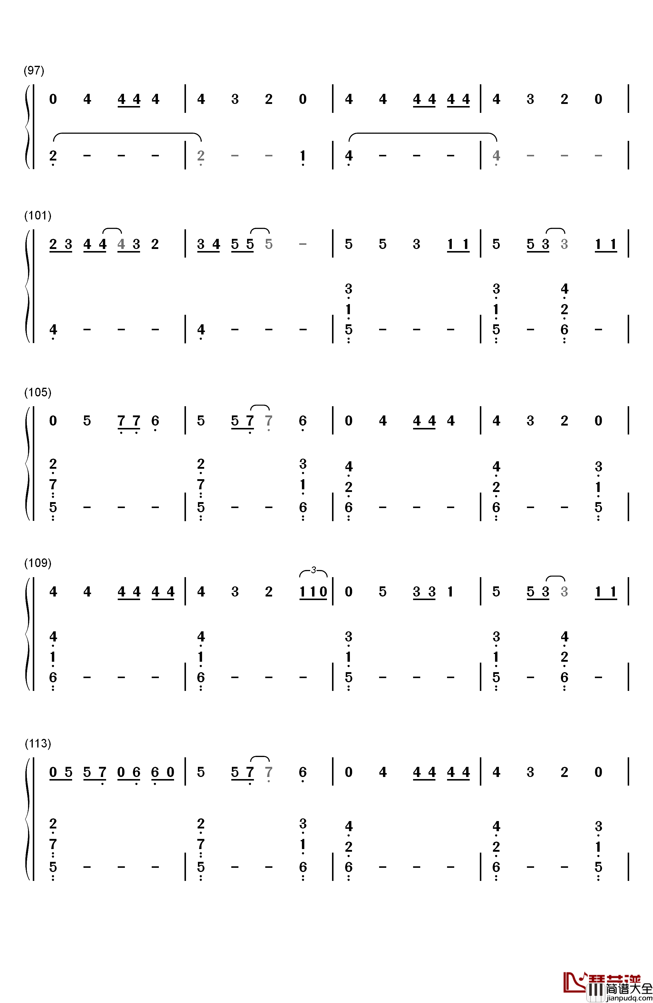 Masterpiece钢琴简谱_数字双手_Jessie_J