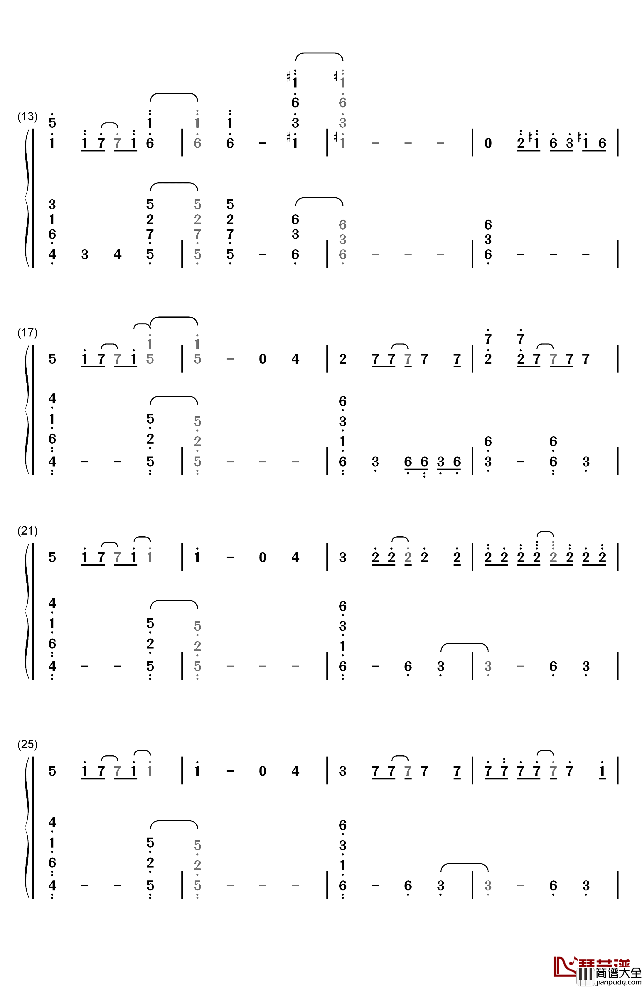 Evolution_Era钢琴简谱_数字双手_V.K克