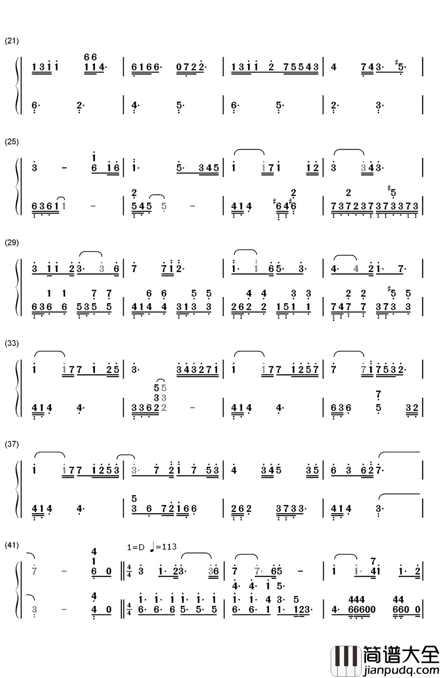 Suspenseful_Third_Day钢琴简谱_数字双手_Kaeru_Underground