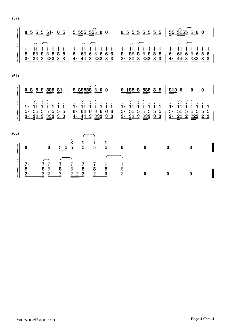 Ugly_Heart钢琴简谱_数字双手_G.R.L.