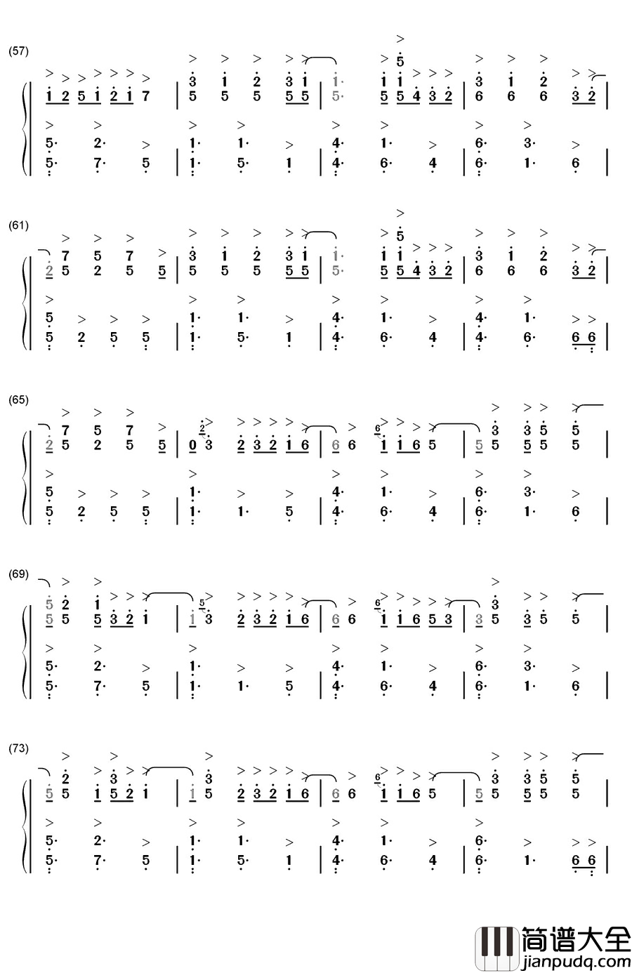 Wavin'_Flag钢琴简谱_数字双手_K'Naan