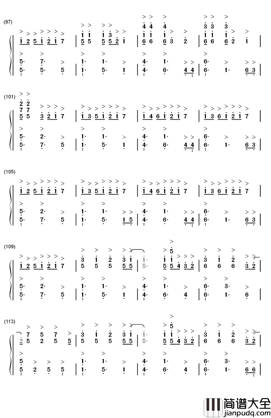Wavin'_Flag钢琴简谱_数字双手_K'Naan