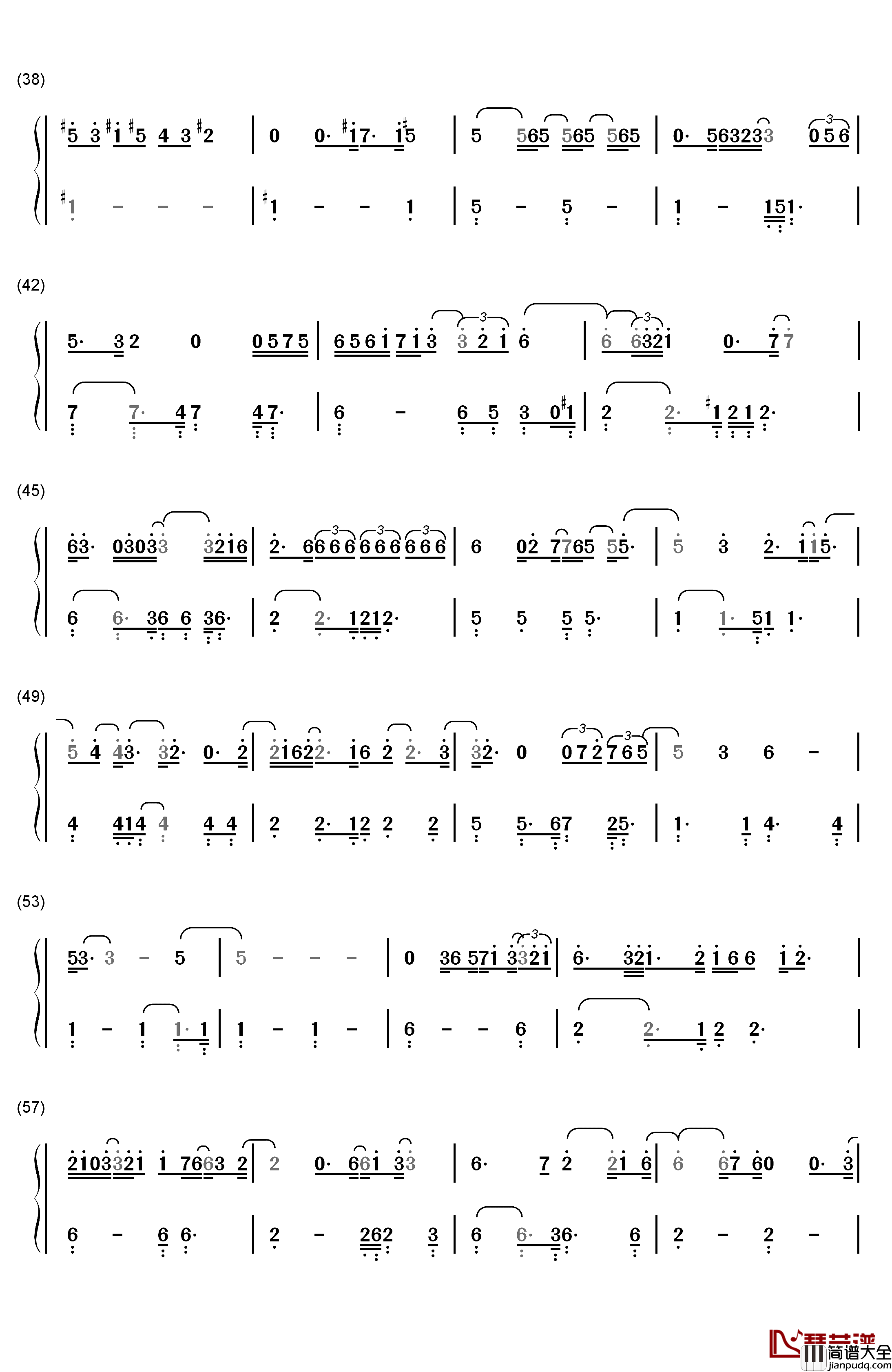 The_Great_Gig_in_the_Sky钢琴简谱_数字双手_Pink_Floyd