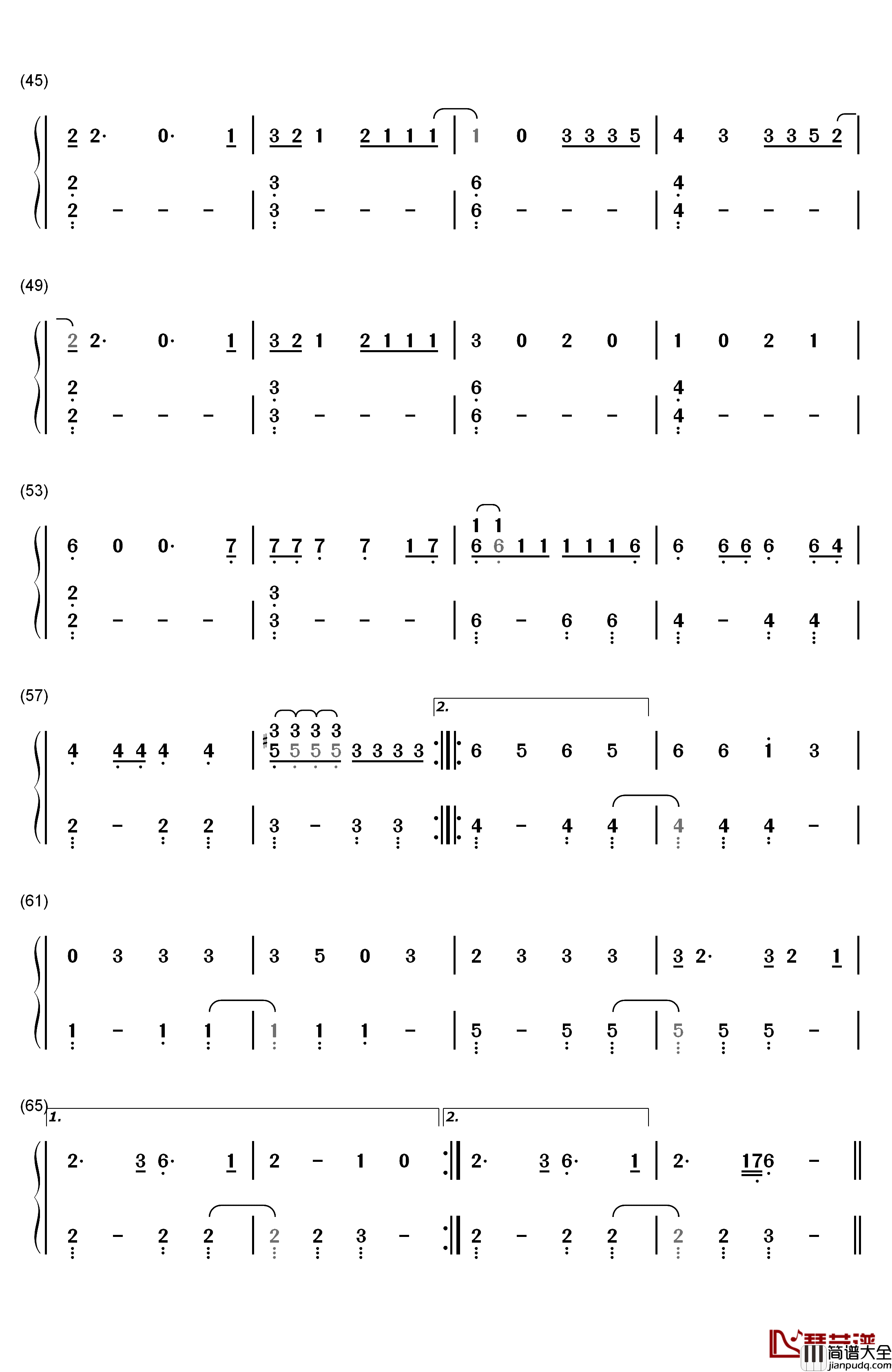 High_by_the_Beach钢琴简谱_数字双手_Lana_Del_Rey