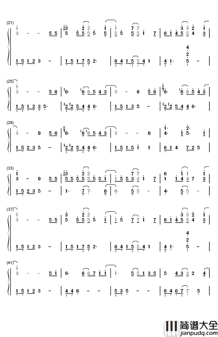 Early_Summer_II钢琴简谱_数字双手_Be_Factory