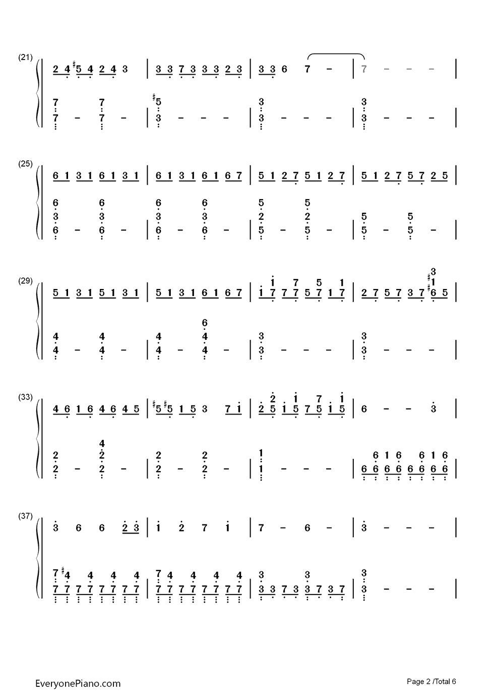 Moonlit_Night钢琴简谱_数字双手_林ゆうき