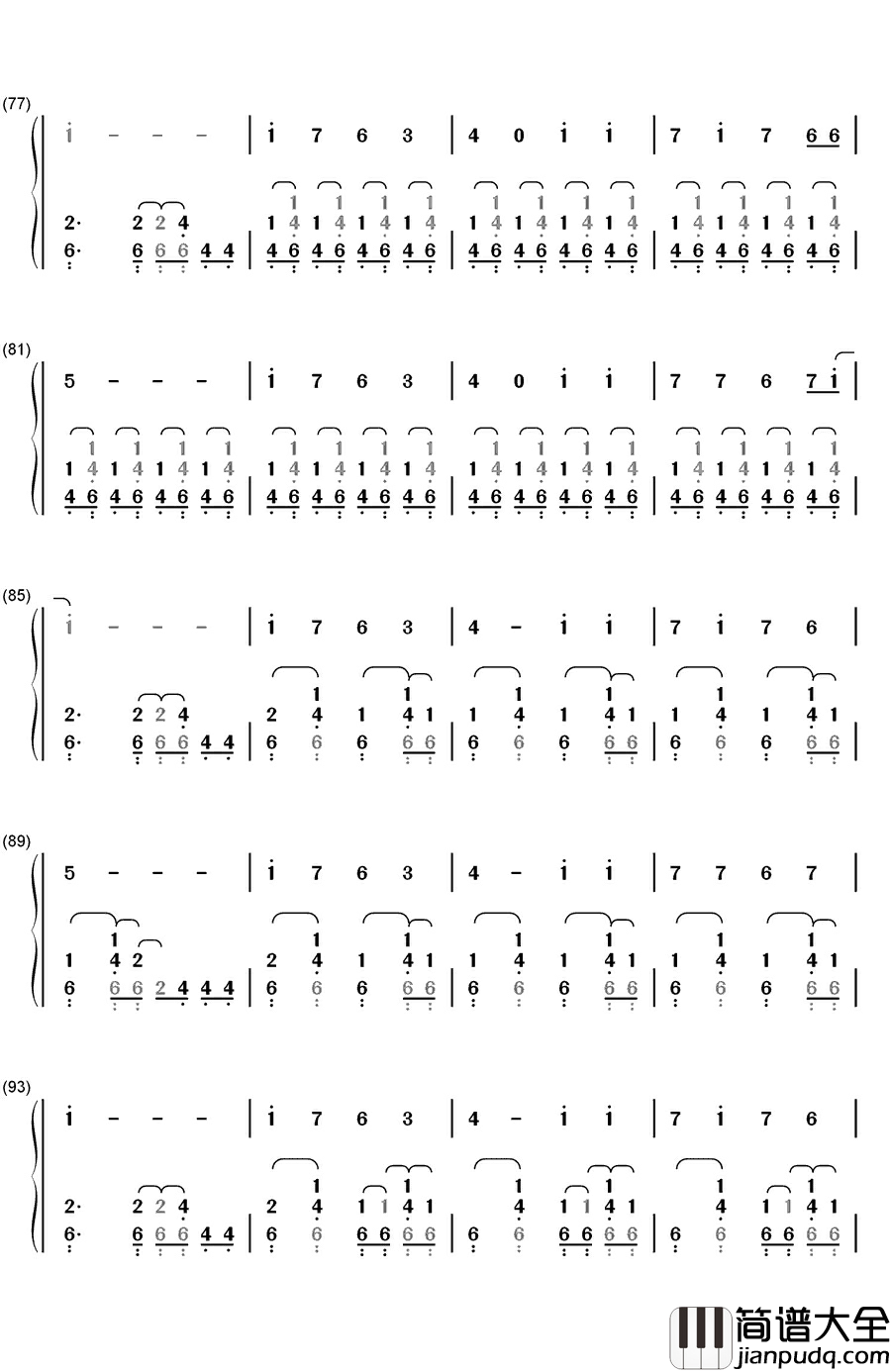 想见你(会いたかった)钢琴简谱_数字双手_AKB48