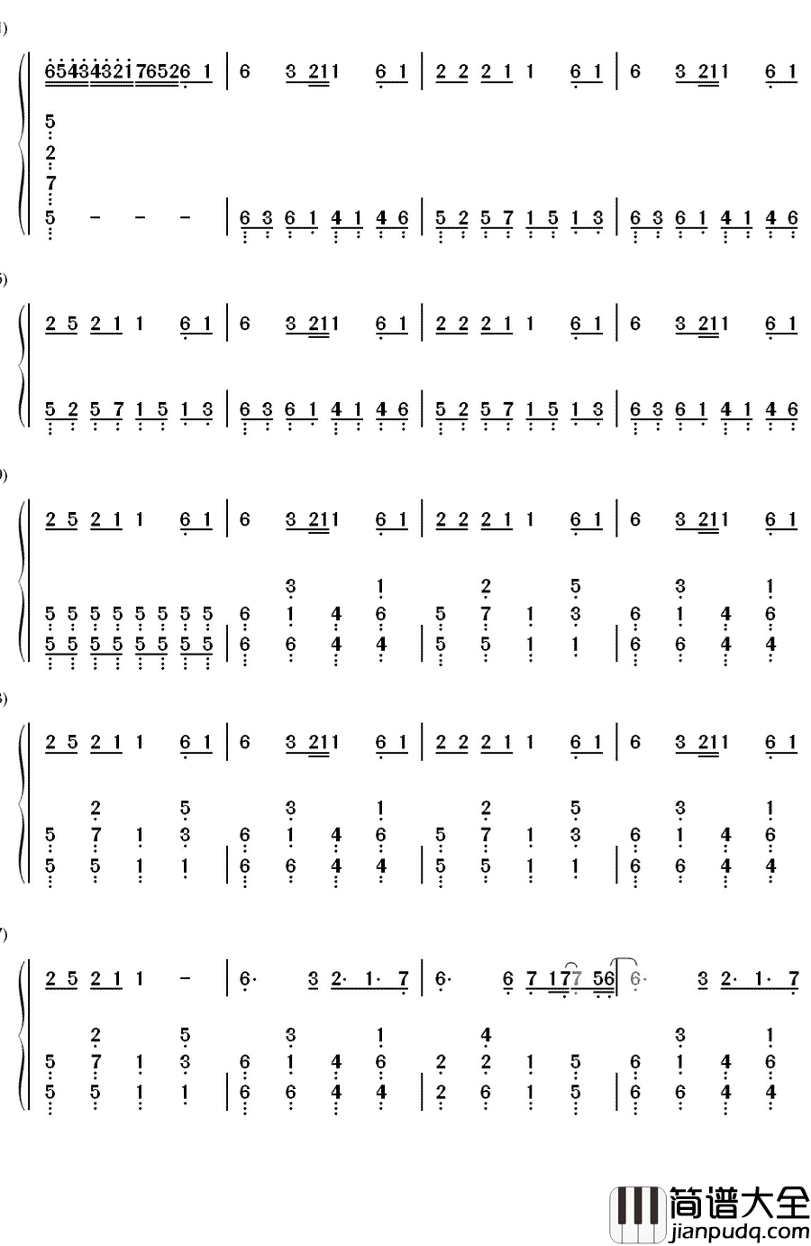 Moments钢琴简谱_数字双手_滨崎步