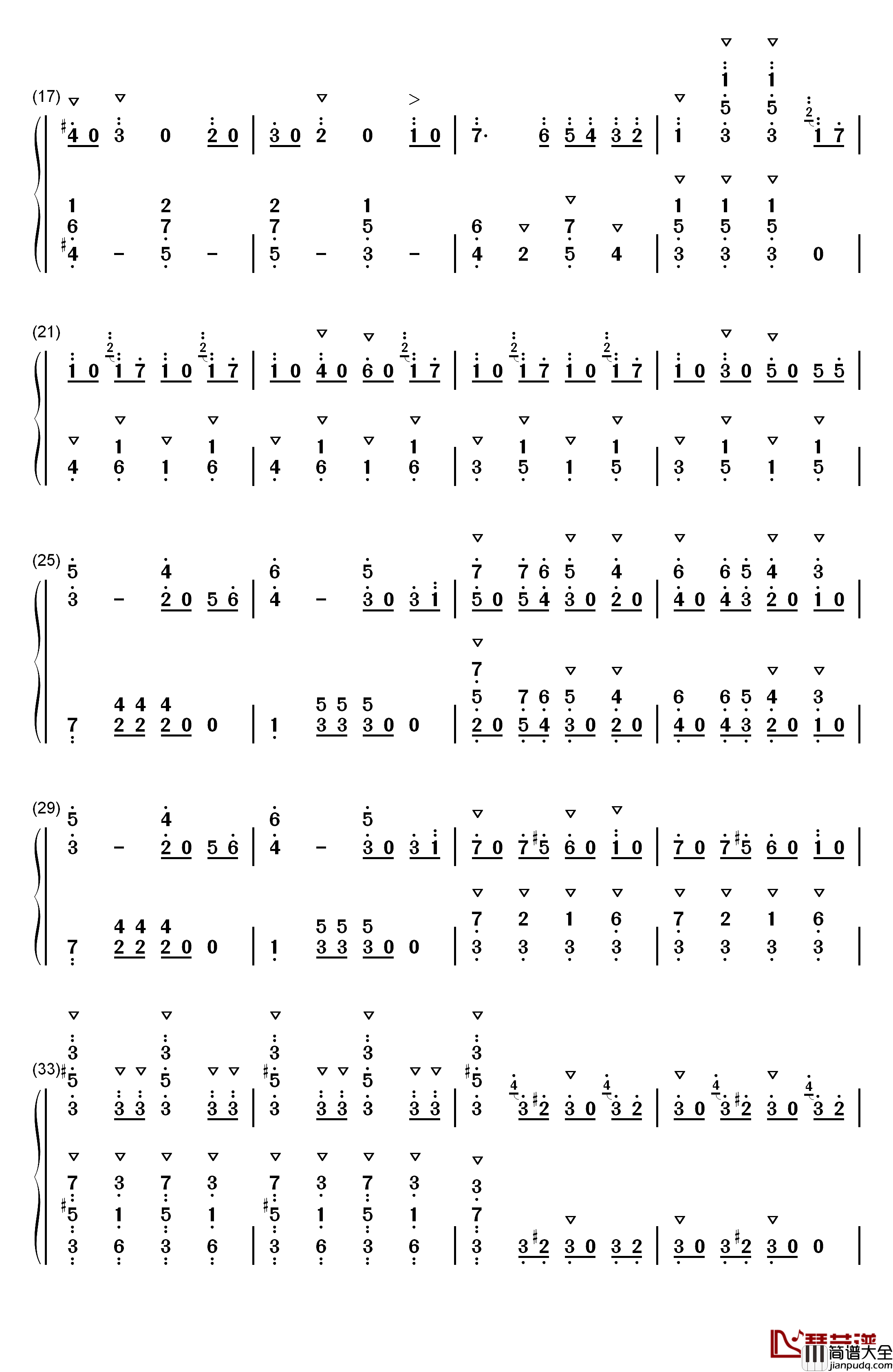 拉德斯基进行曲钢琴简谱_数字双手_约翰·施特劳斯__Johann_Strauss_Sr.