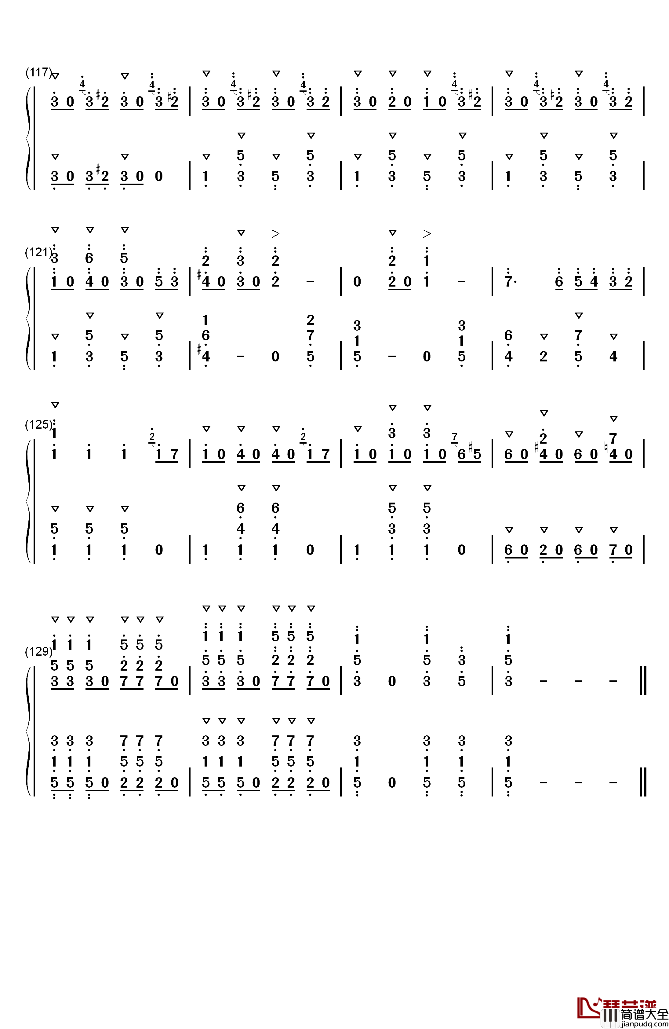 拉德斯基进行曲钢琴简谱_数字双手_约翰·施特劳斯__Johann_Strauss_Sr.