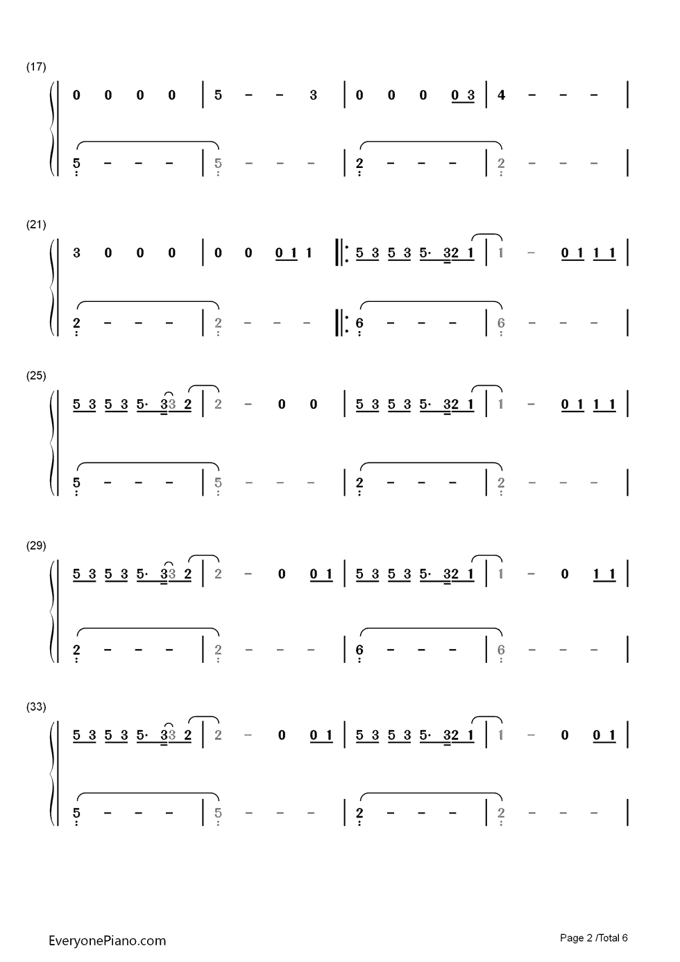 I_Miss_You钢琴简谱_数字双手_Adele