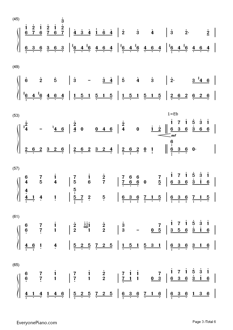 Schwarz~そして少女は森の中~钢琴简谱_数字双手_霜月はるか&Revo