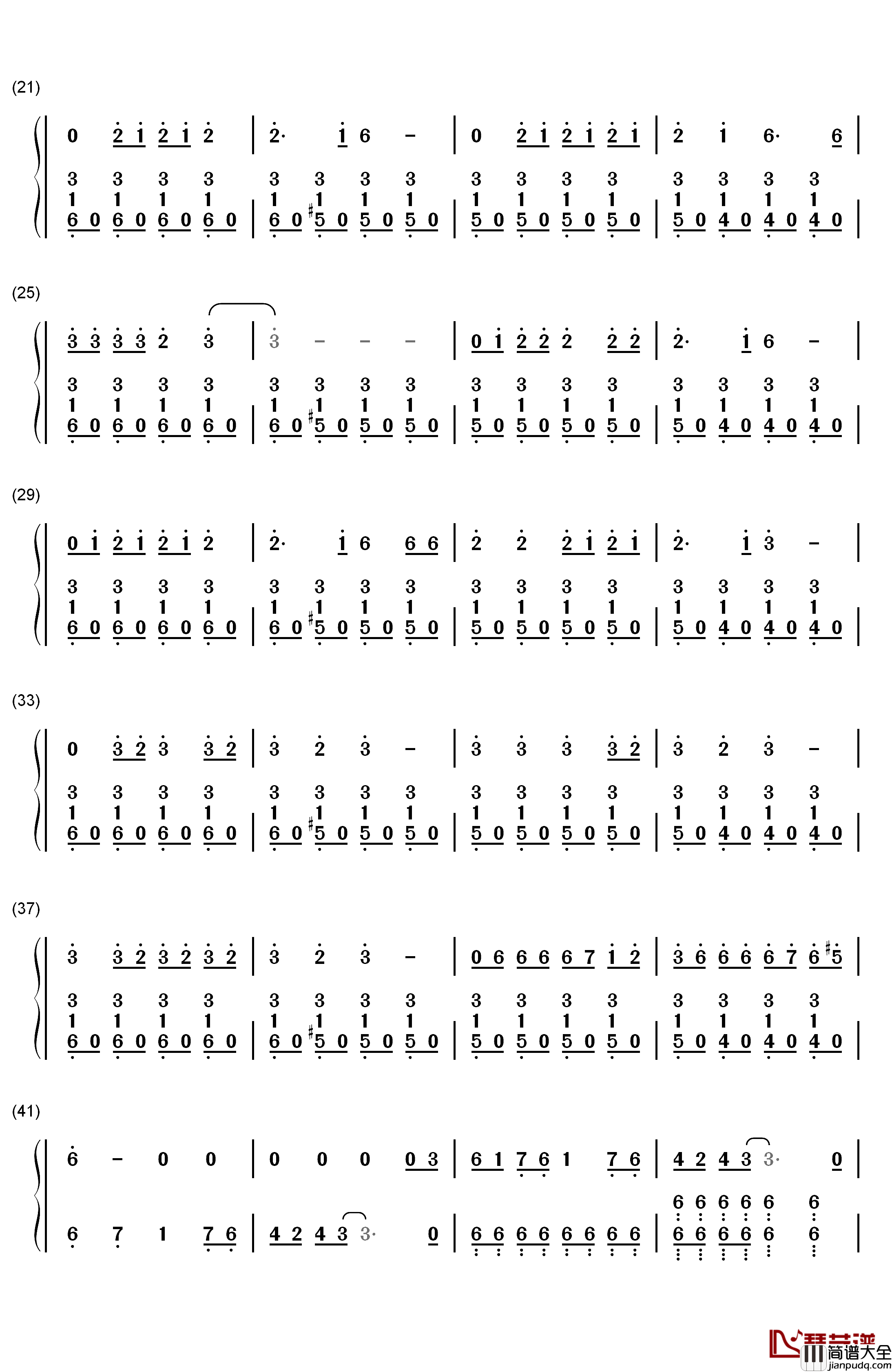 Don't_Threaten_Me_with_a_Good_Time钢琴简谱_数字双手_Panic_at_the_Disco