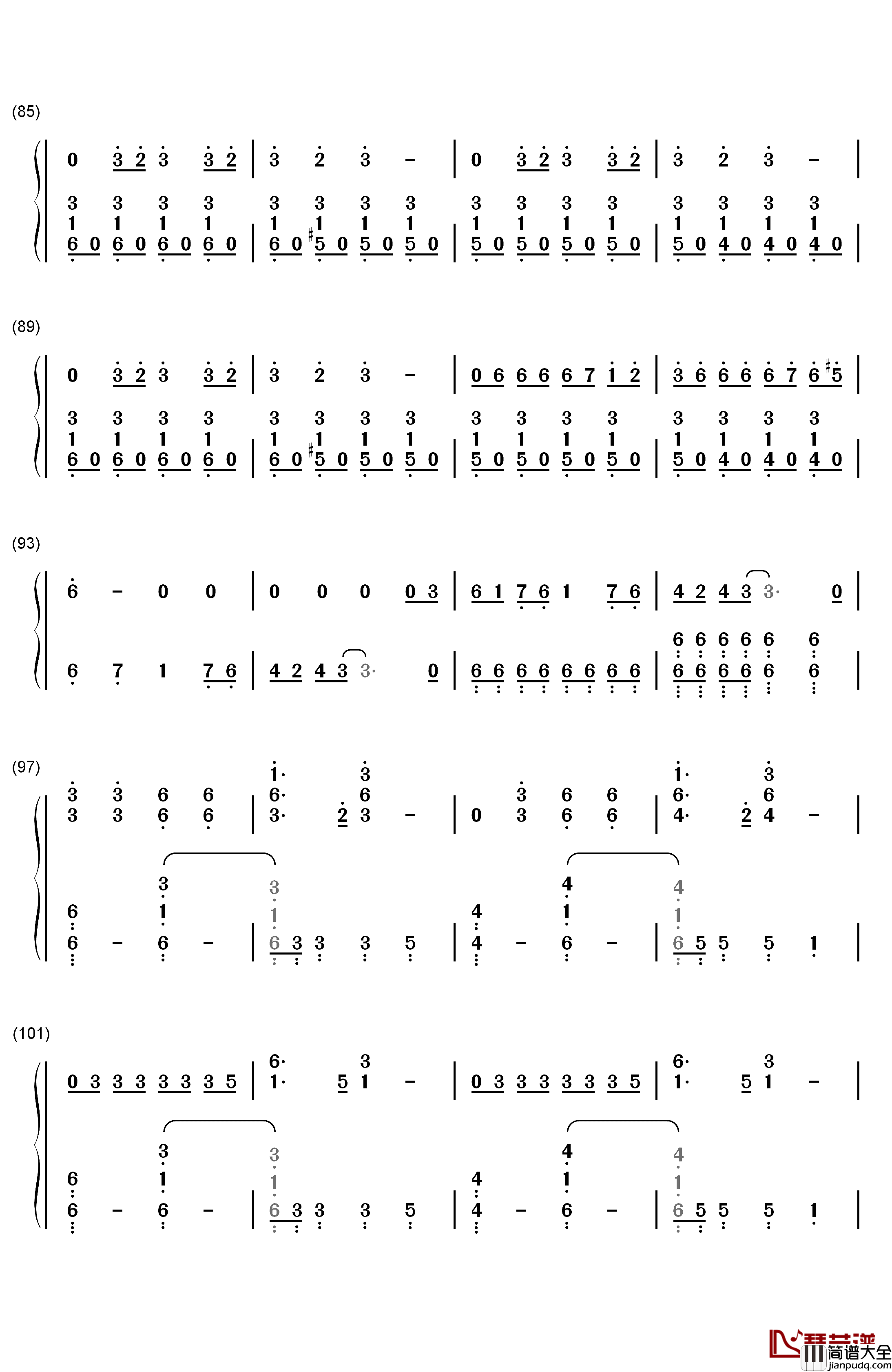 Don't_Threaten_Me_with_a_Good_Time钢琴简谱_数字双手_Panic_at_the_Disco