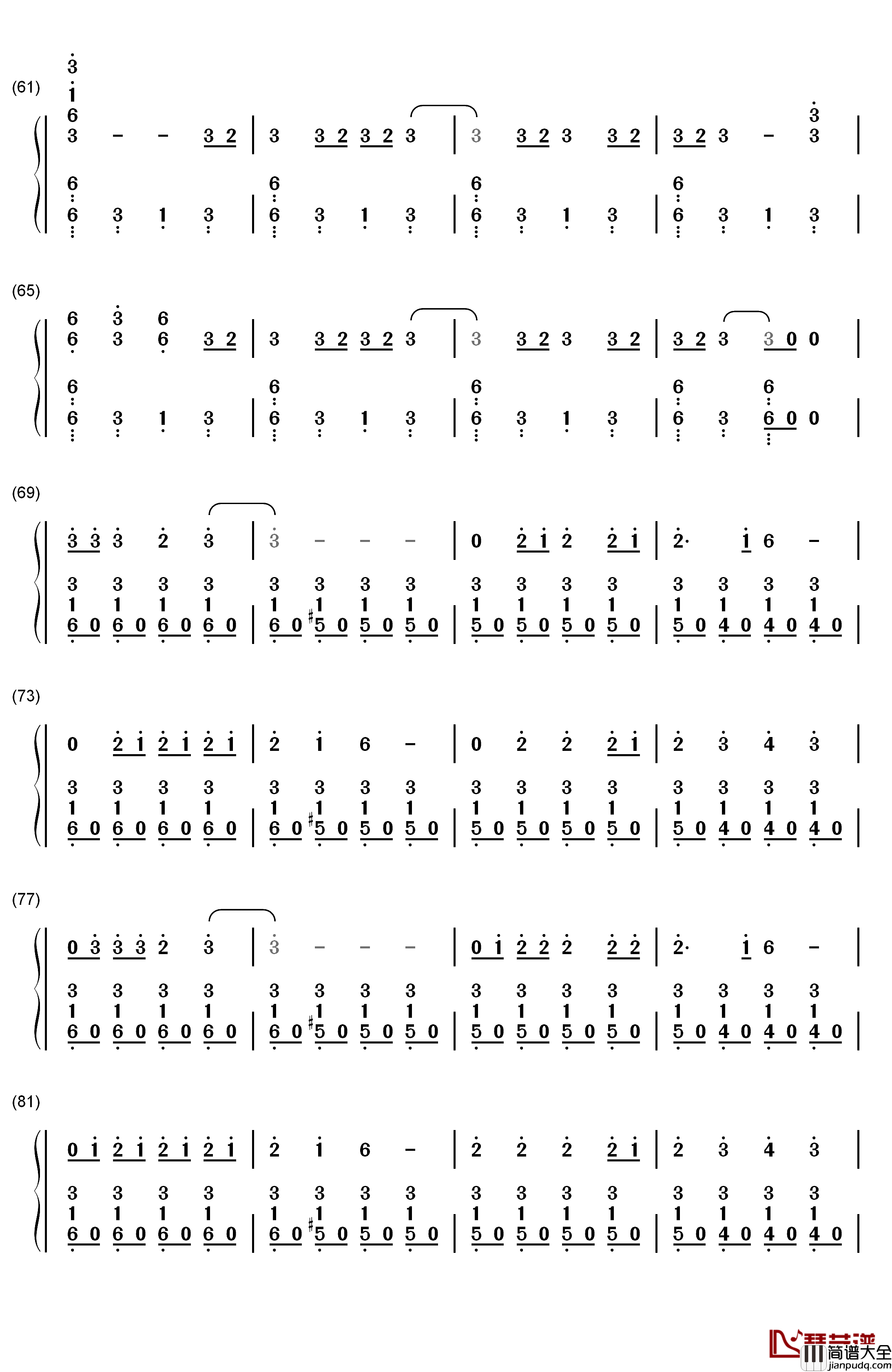 Don't_Threaten_Me_with_a_Good_Time钢琴简谱_数字双手_Panic_at_the_Disco