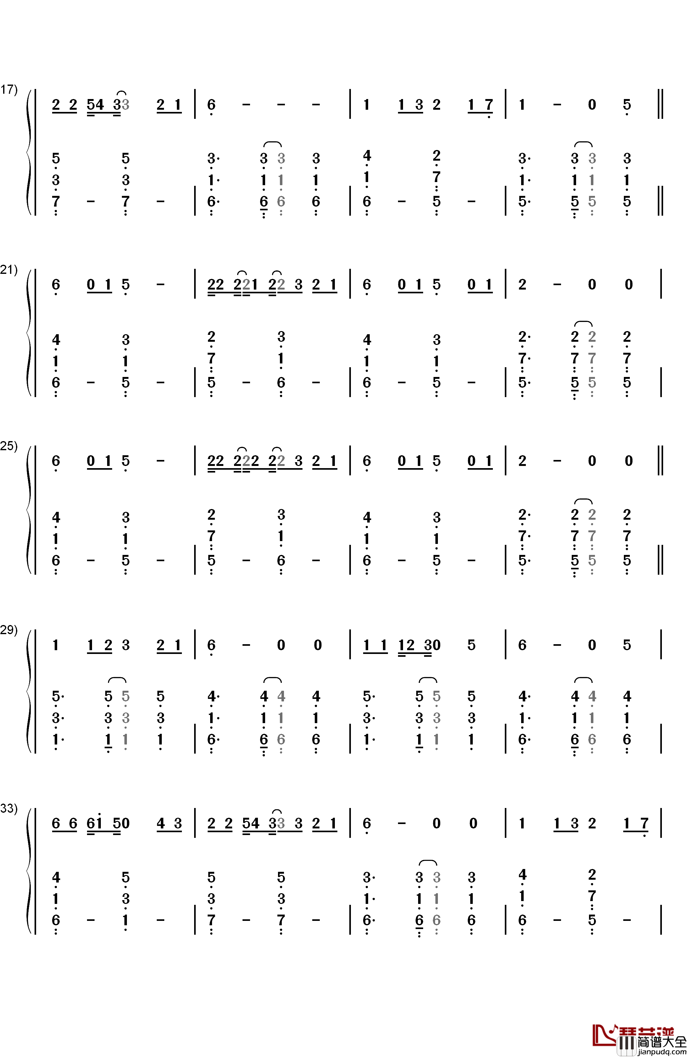 I_Want_to_Write_You_a_Song钢琴简谱_数字双手_One_Direction