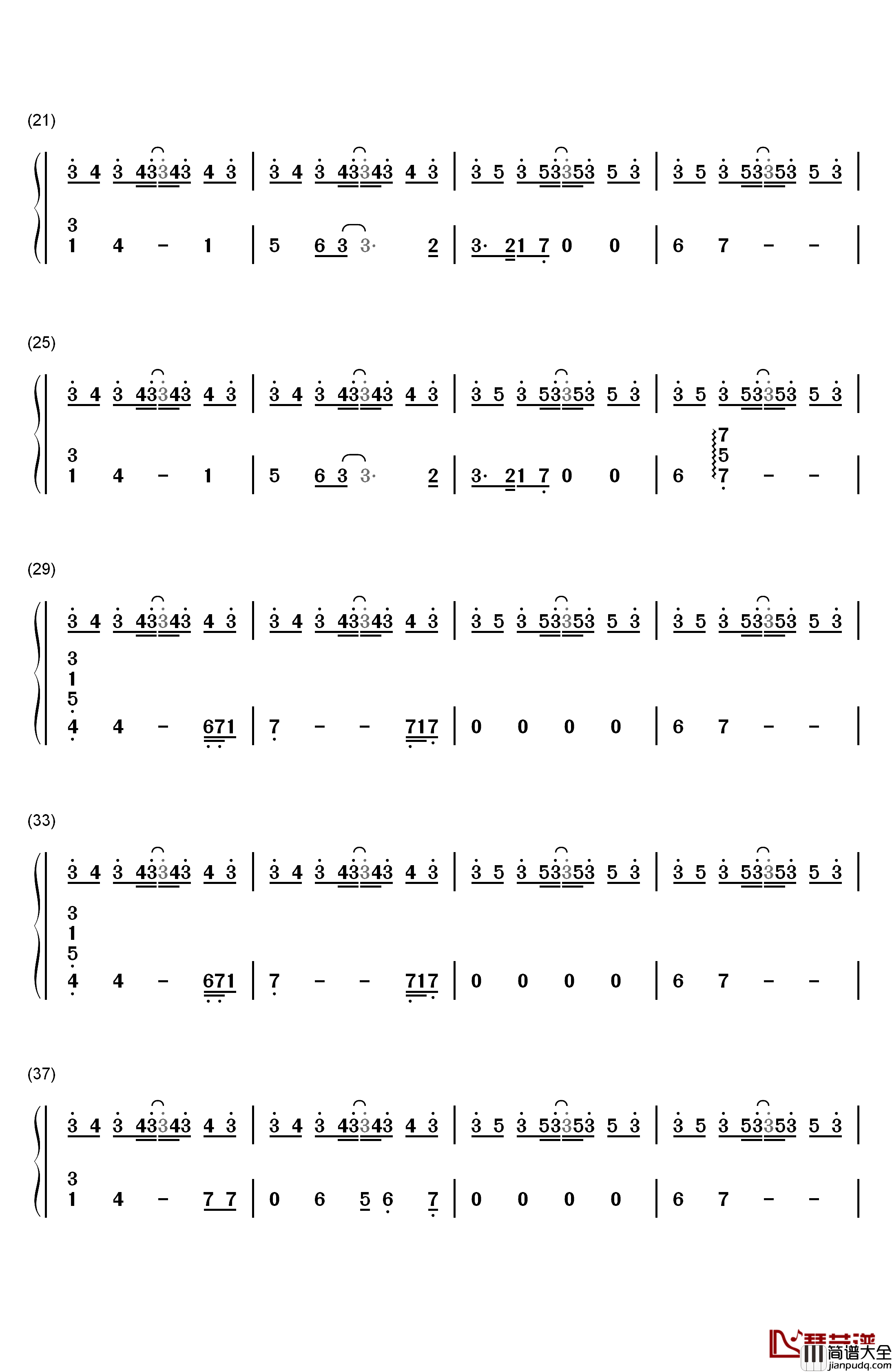 Von钢琴简谱_数字双手_菅野洋子