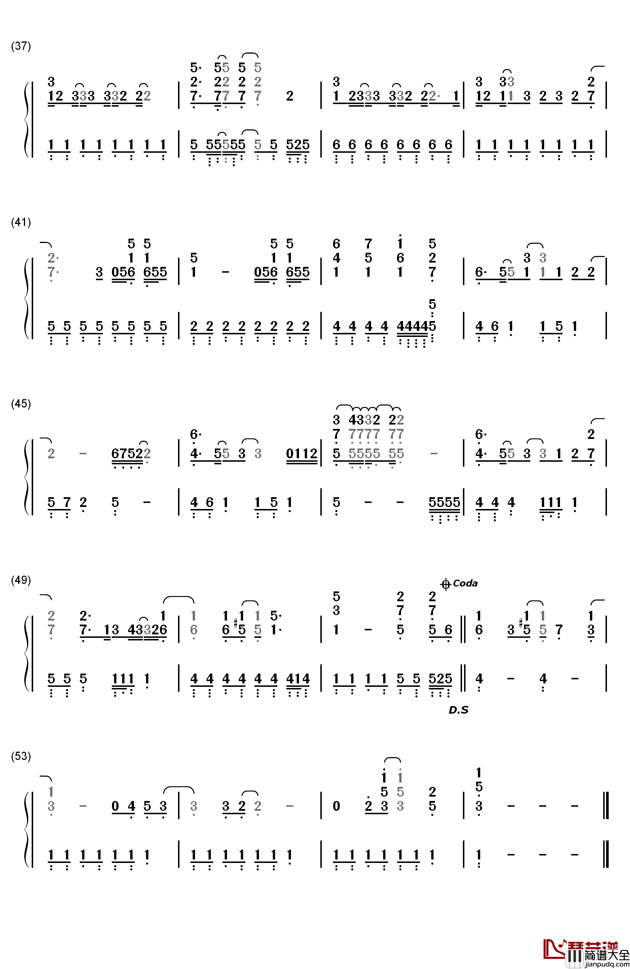 U_Got_Nothin'_on_Me钢琴简谱_数字双手_Demi_Lovato