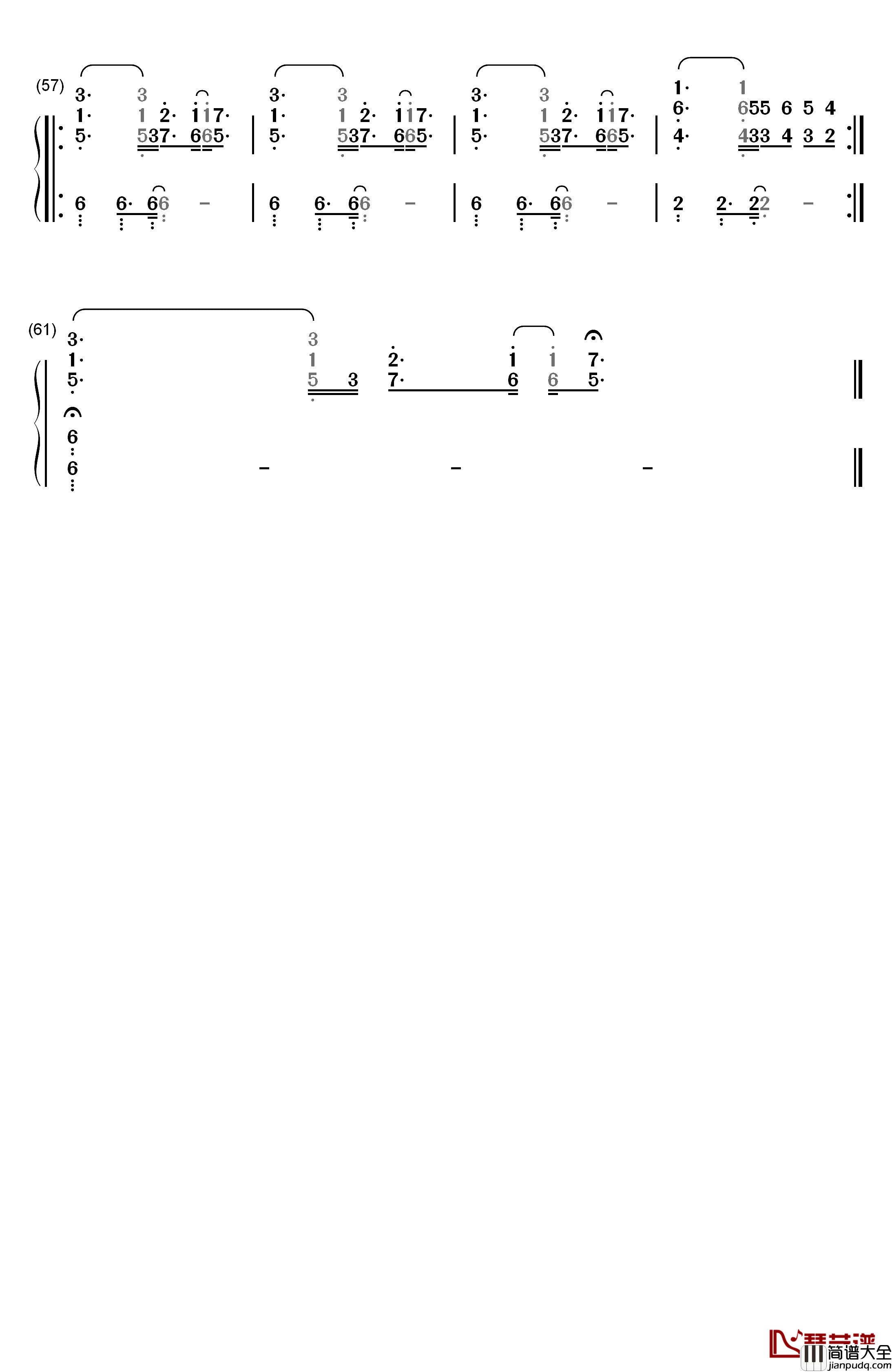 Slow_Down钢琴简谱_数字双手_Alicia_Keys