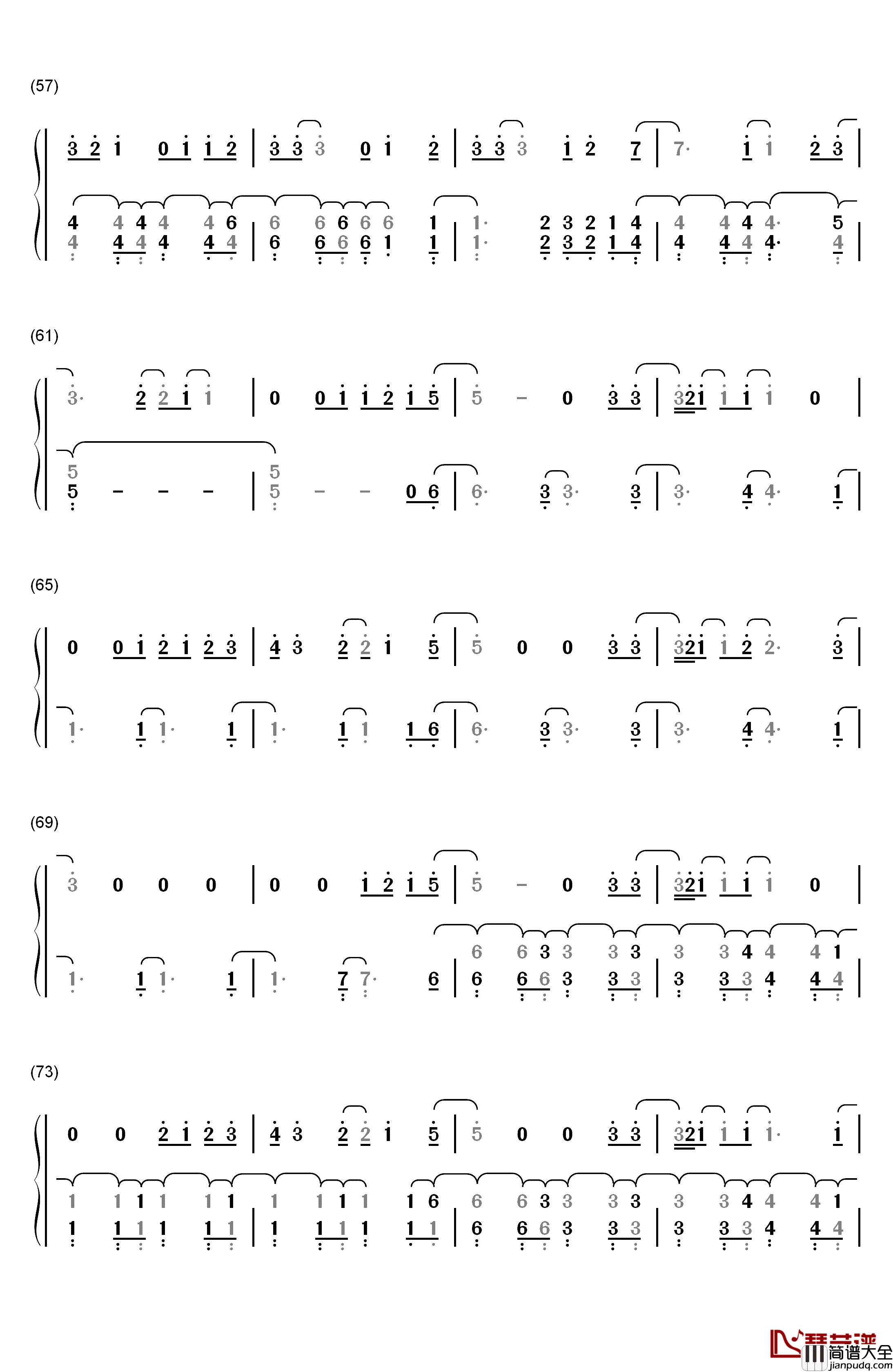 Small_Bump钢琴简谱_数字双手_Ed_Sheeran