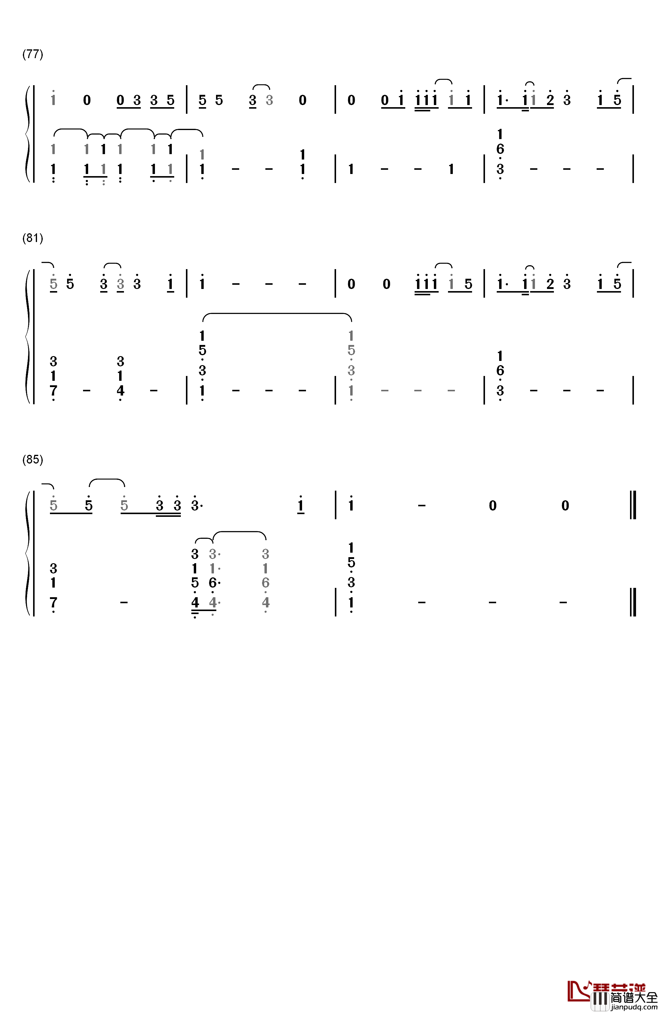Small_Bump钢琴简谱_数字双手_Ed_Sheeran