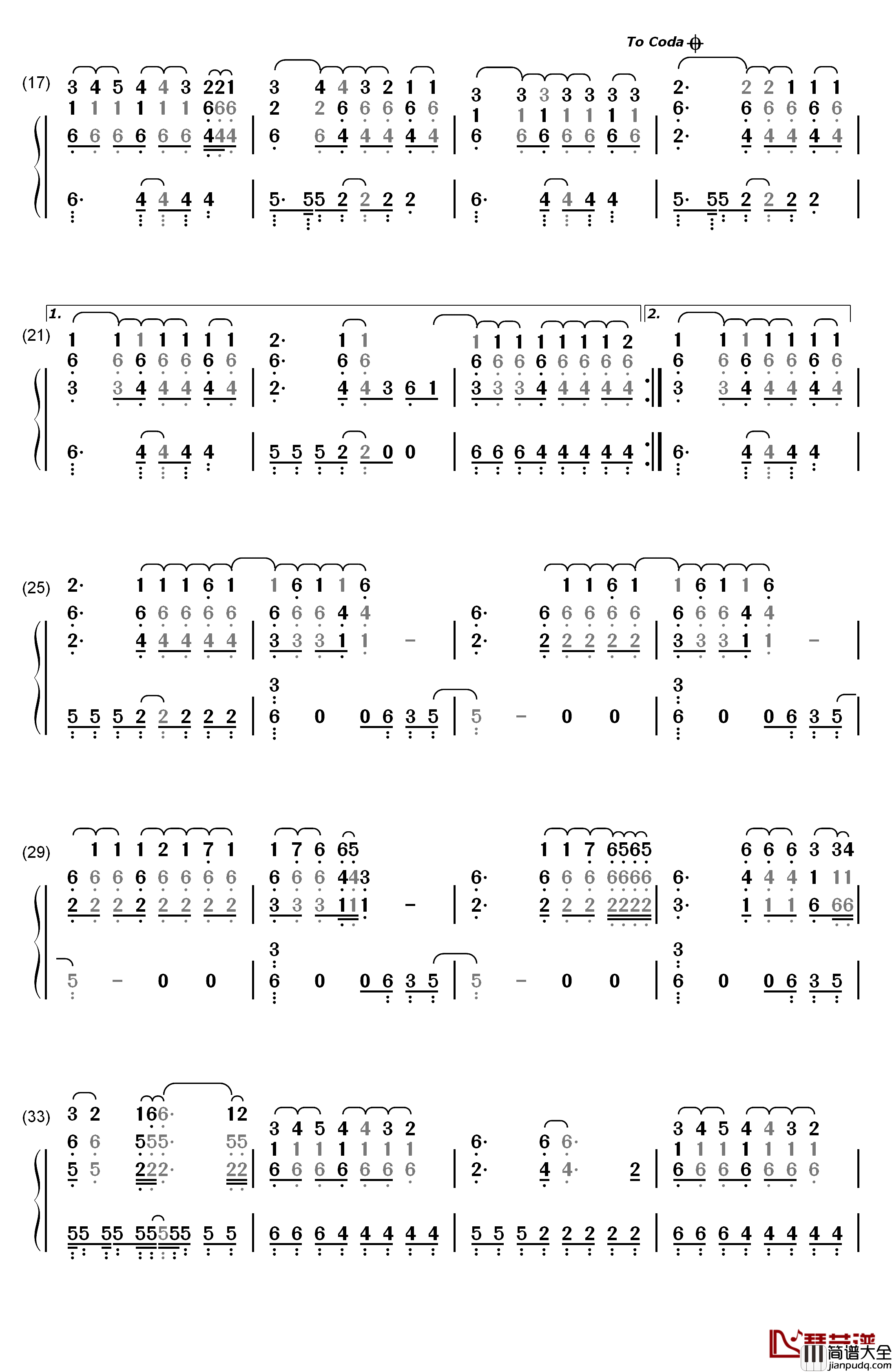 Einstein钢琴简谱_数字双手_Kelly_Clarkson