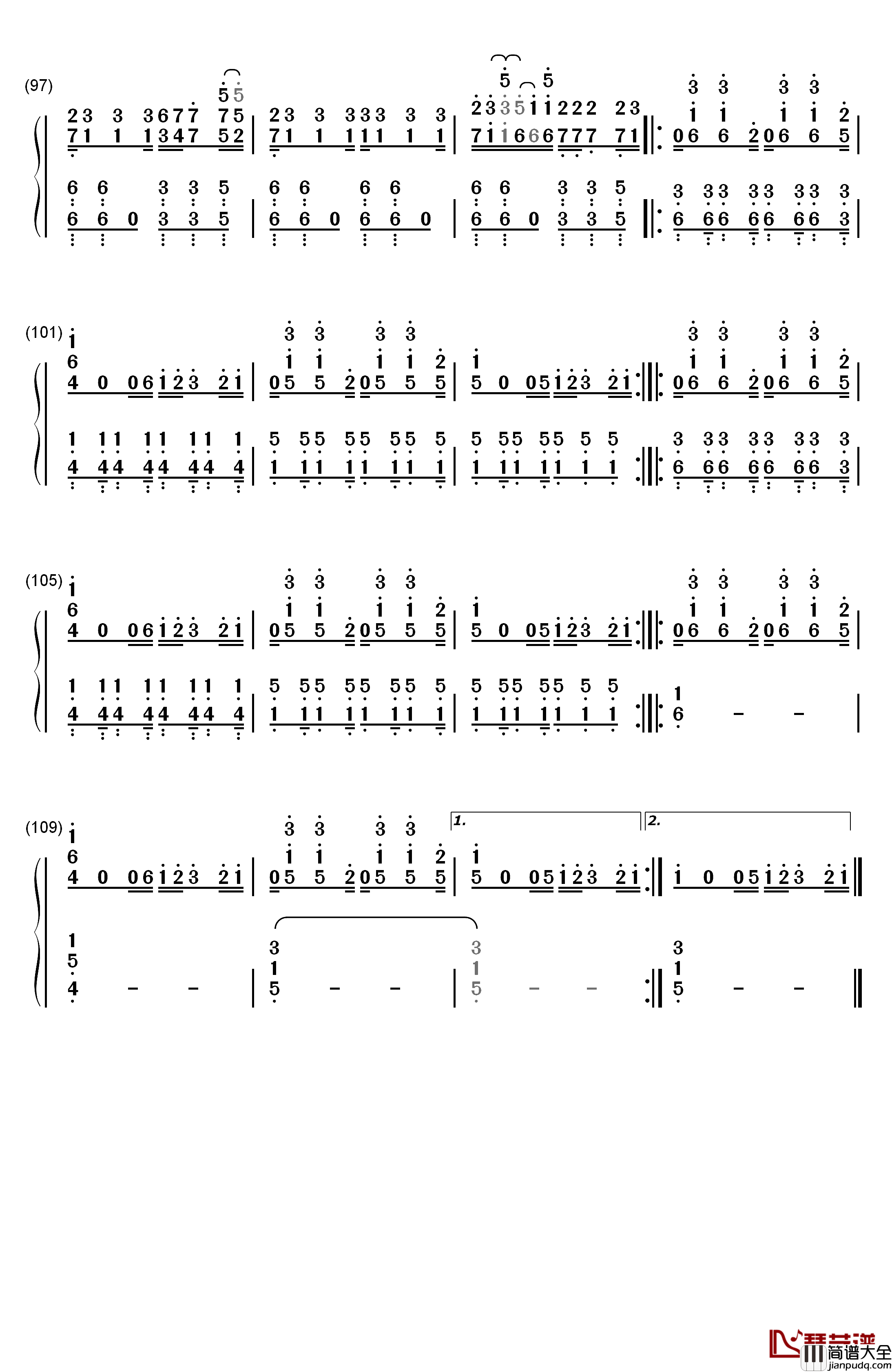 Give_Me_Love钢琴简谱_数字双手_Shawn_Mendes