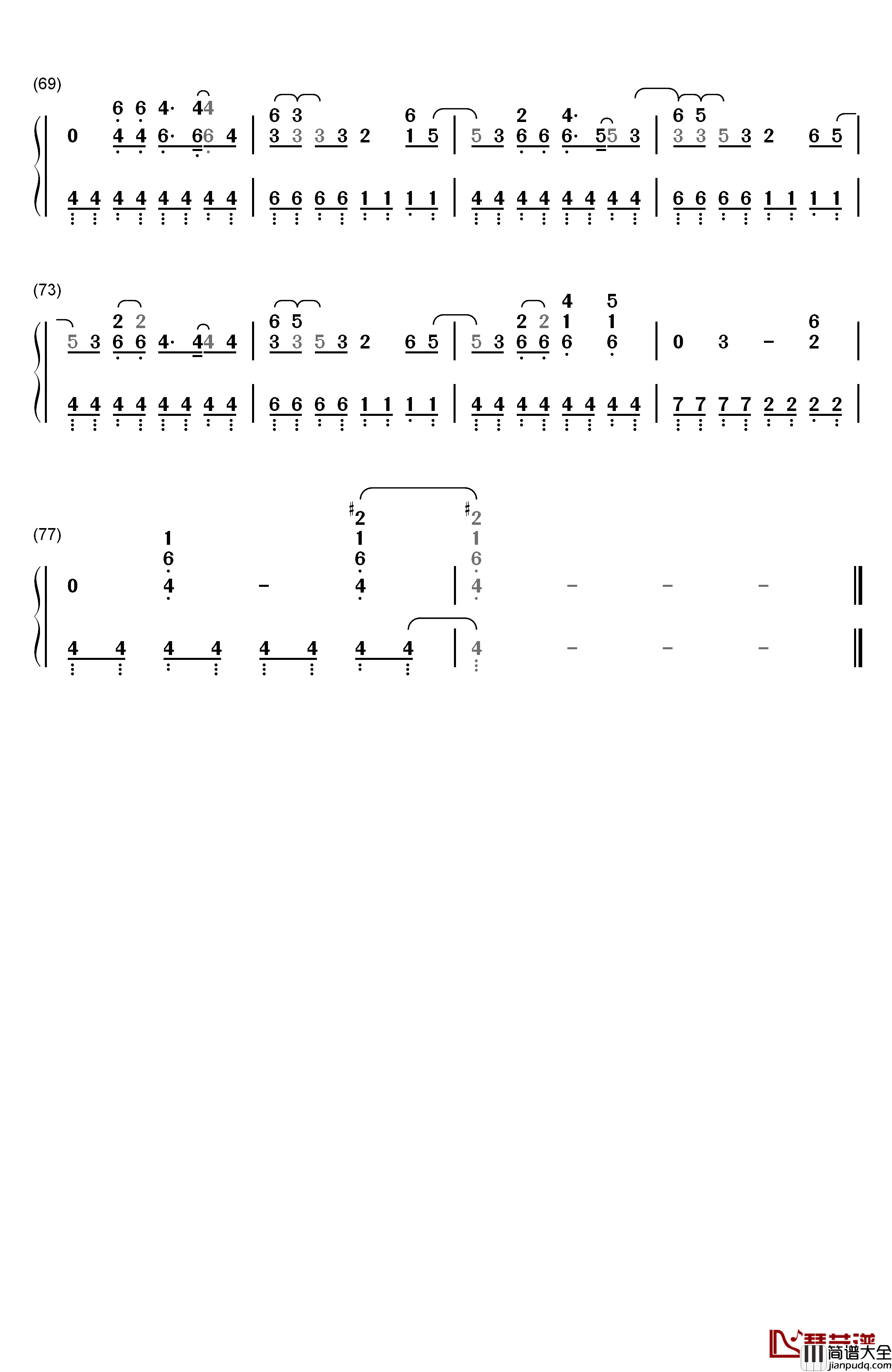 Boots_and_Boys钢琴简谱_数字双手_Kesha