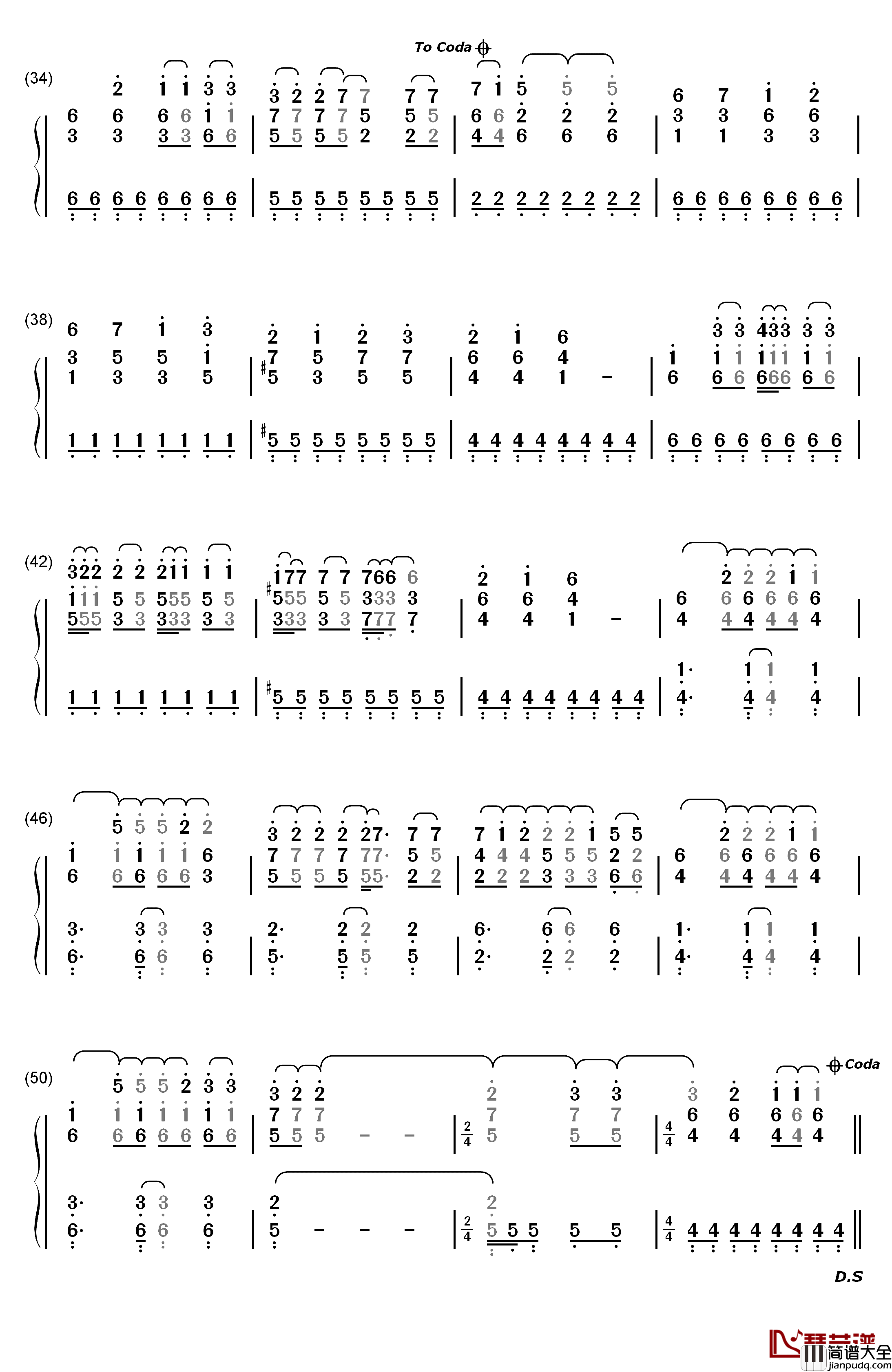 Honestly钢琴简谱_数字双手_Kelly_Clarkson