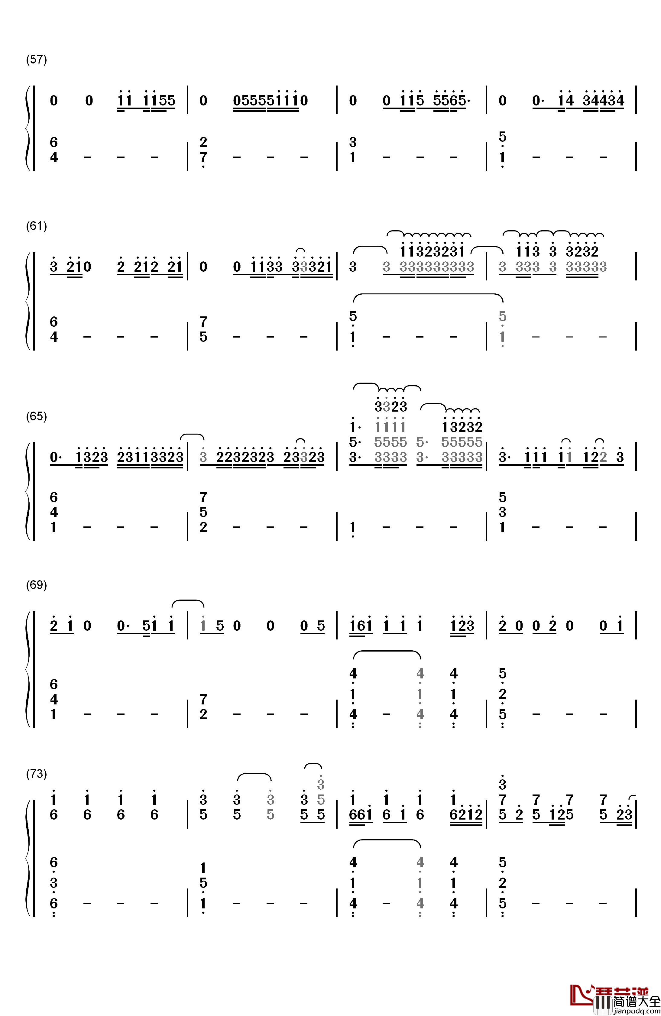 Wake_Me_Up钢琴简谱_数字双手_Ed_Sheeran