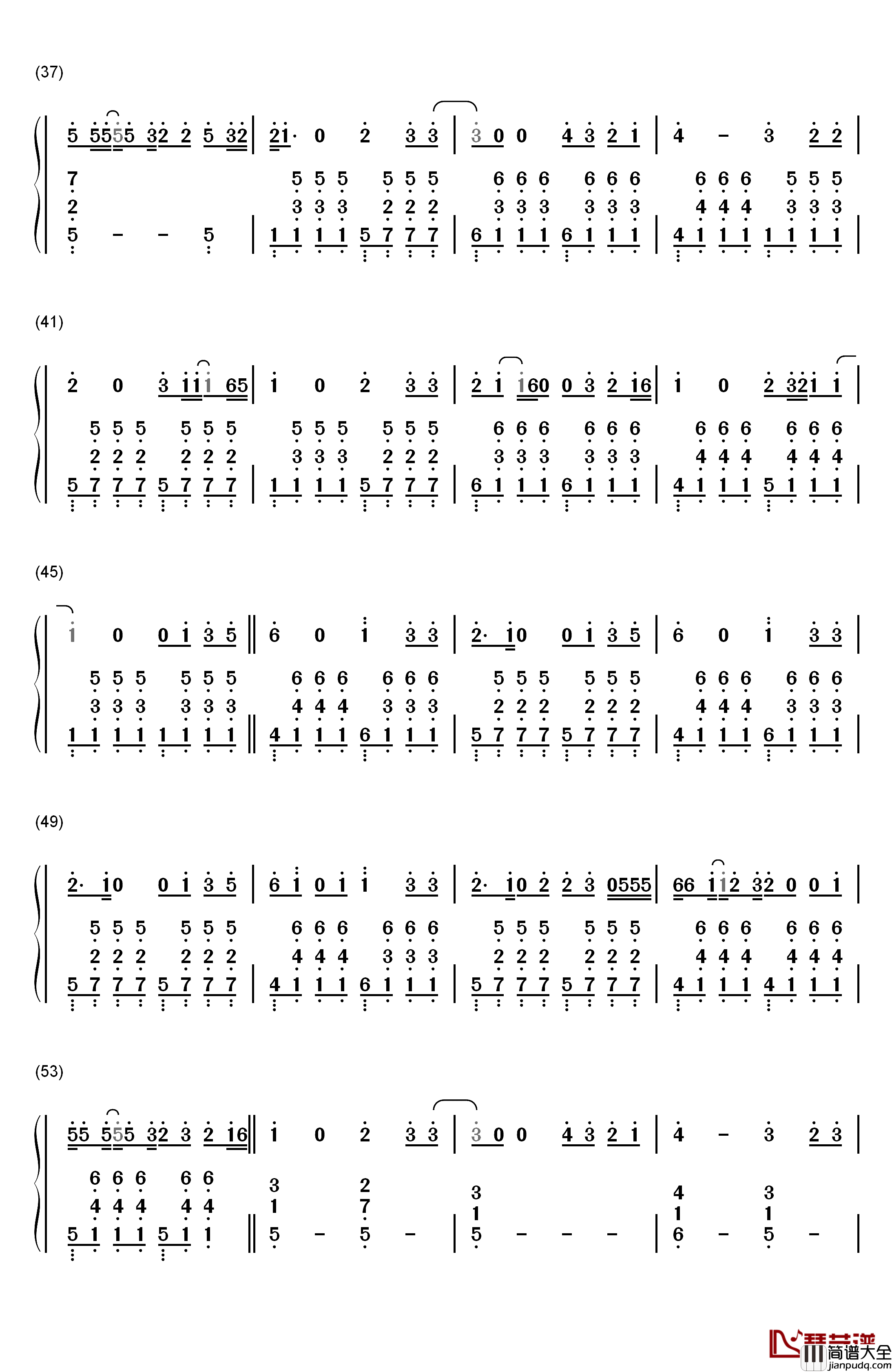 One_Call_Away钢琴简谱_数字双手_Charlie_Puth