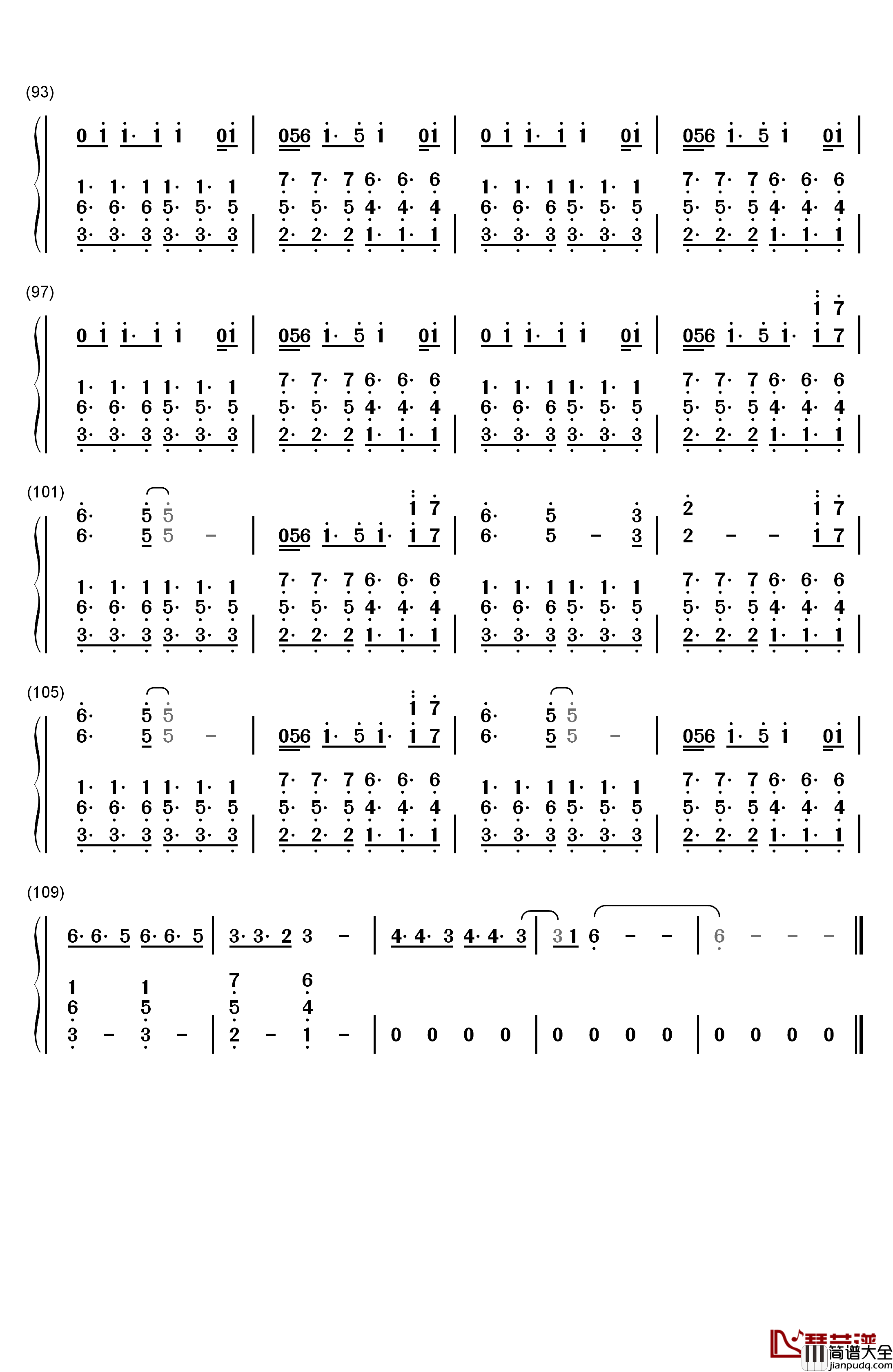 Happy_Birthday钢琴简谱_数字双手_Kygo