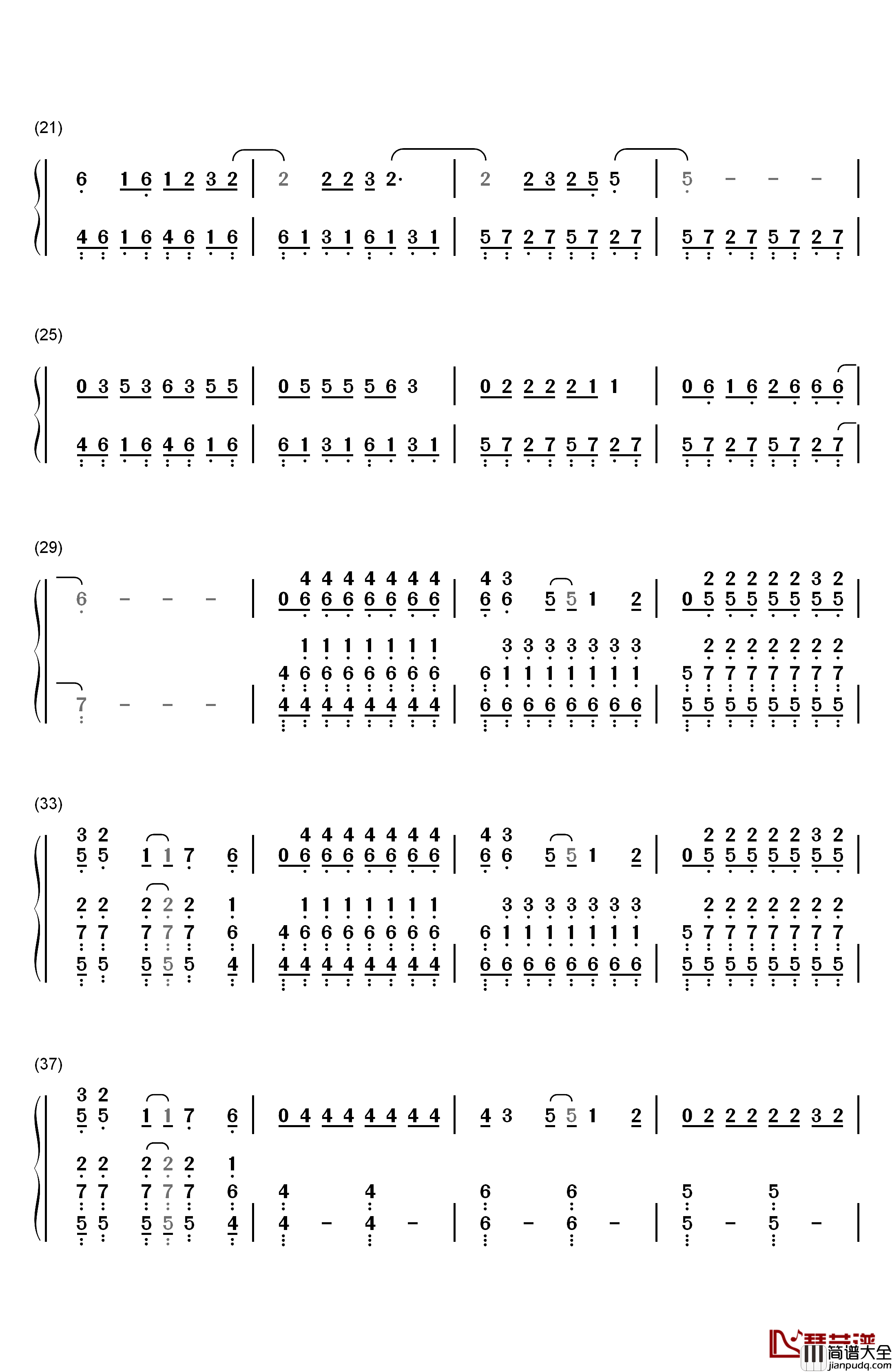 New_Americana钢琴简谱_数字双手_Halsey