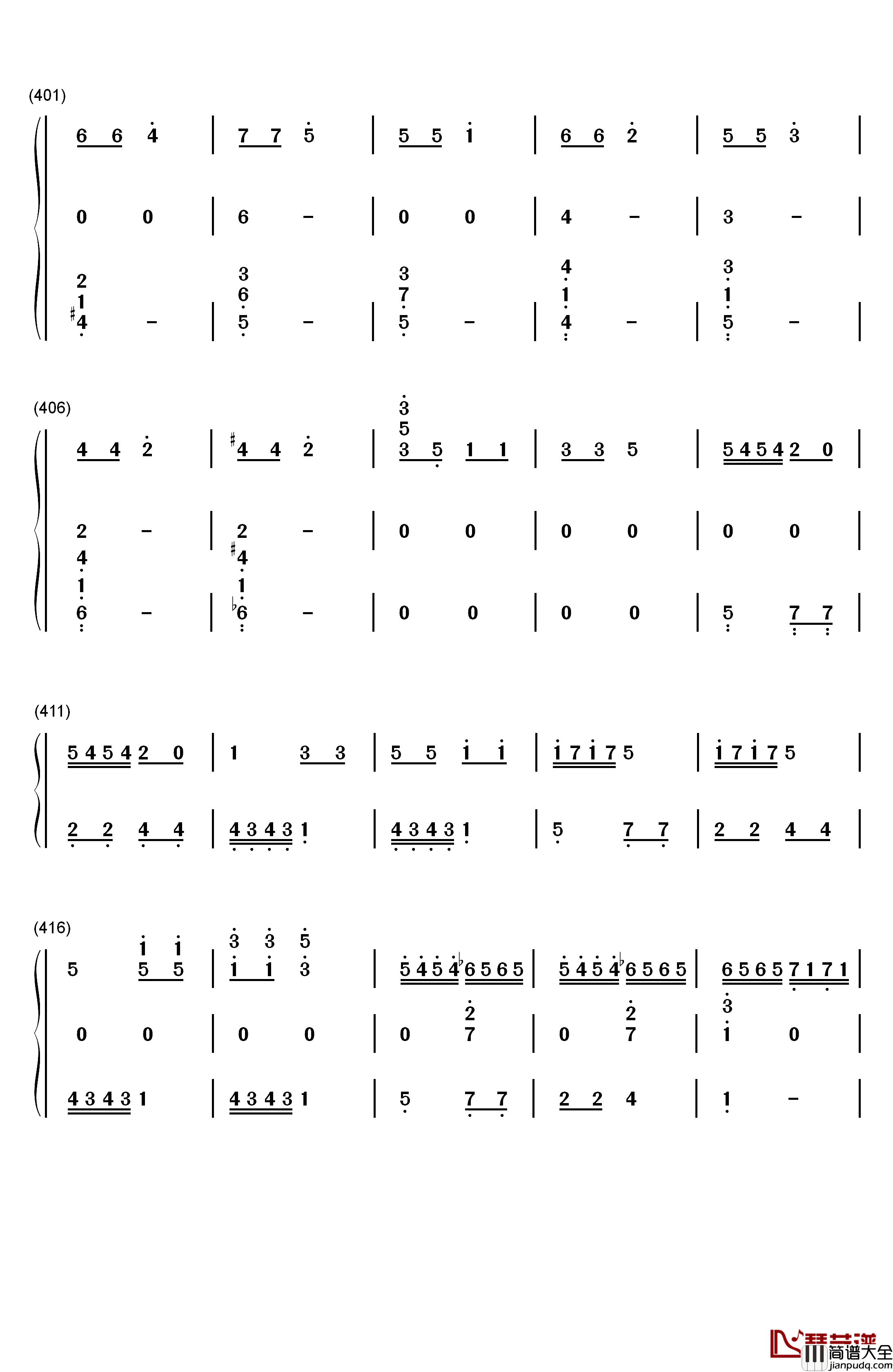 丢失一分钱的愤怒钢琴简谱_数字双手_贝多芬