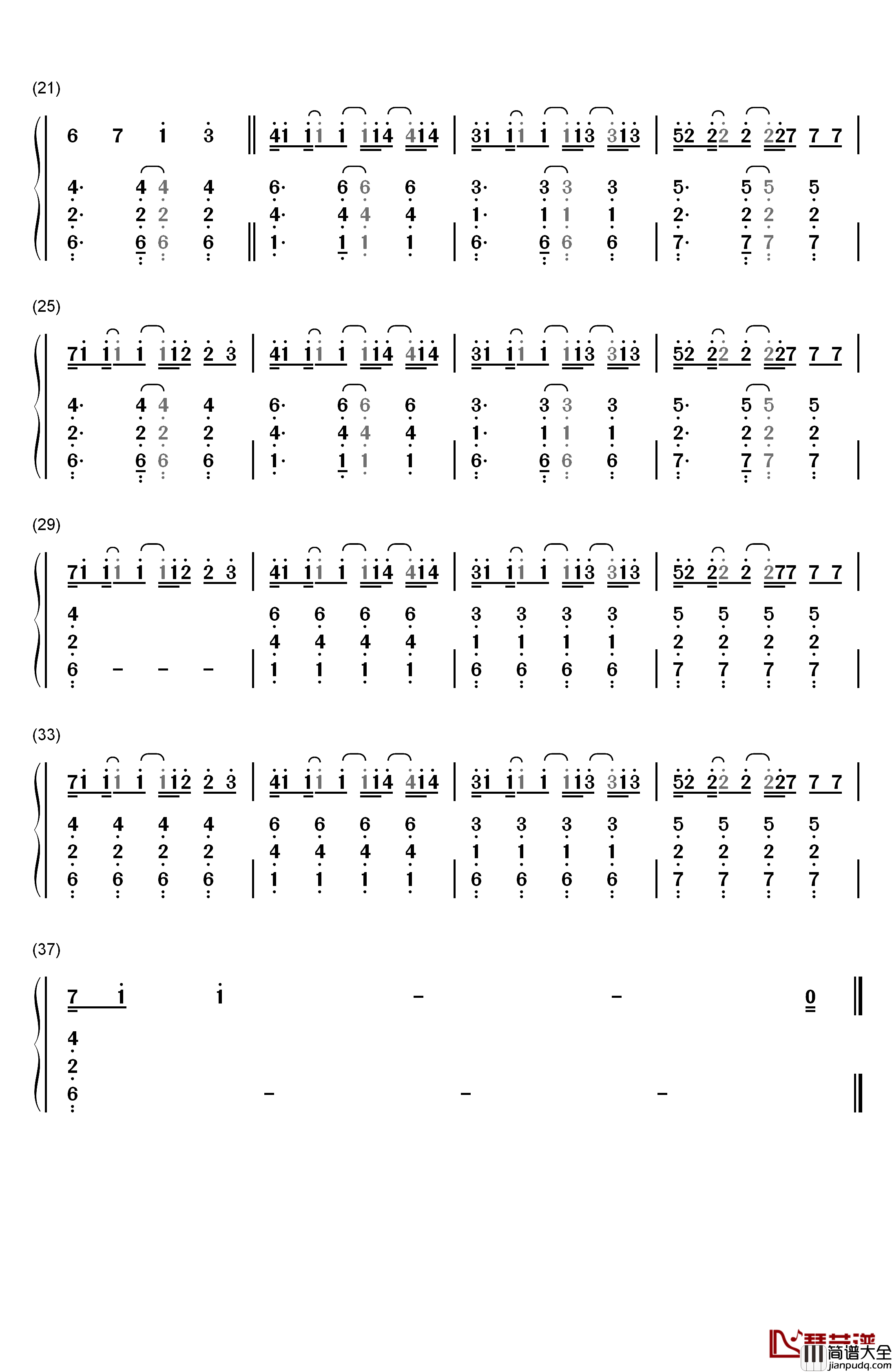 Raging钢琴简谱_数字双手_Kygo_&_Kodaline