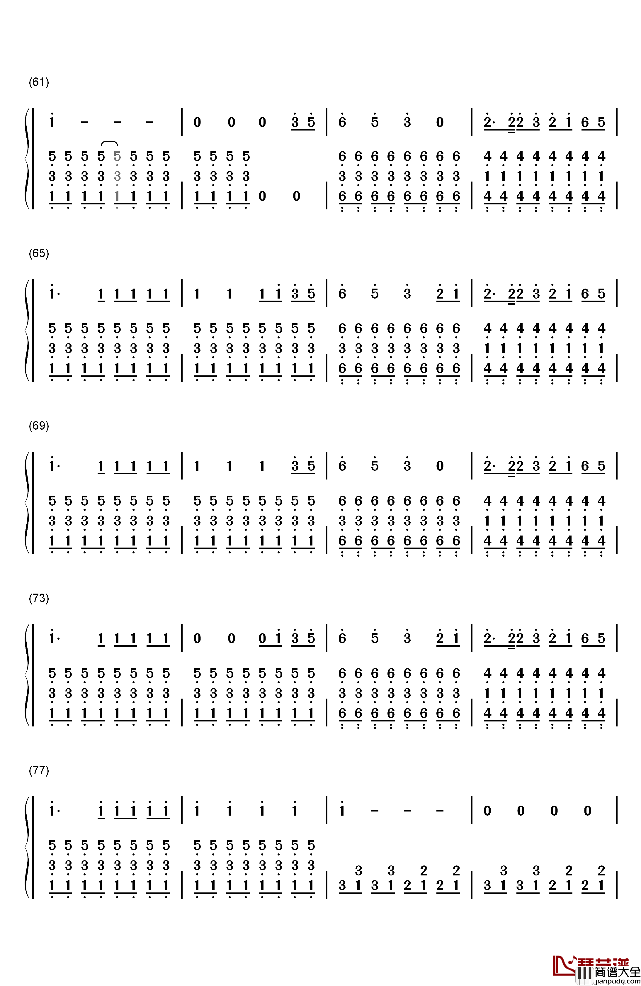 Rest_Your_Love钢琴简谱_数字双手_The_Vamps