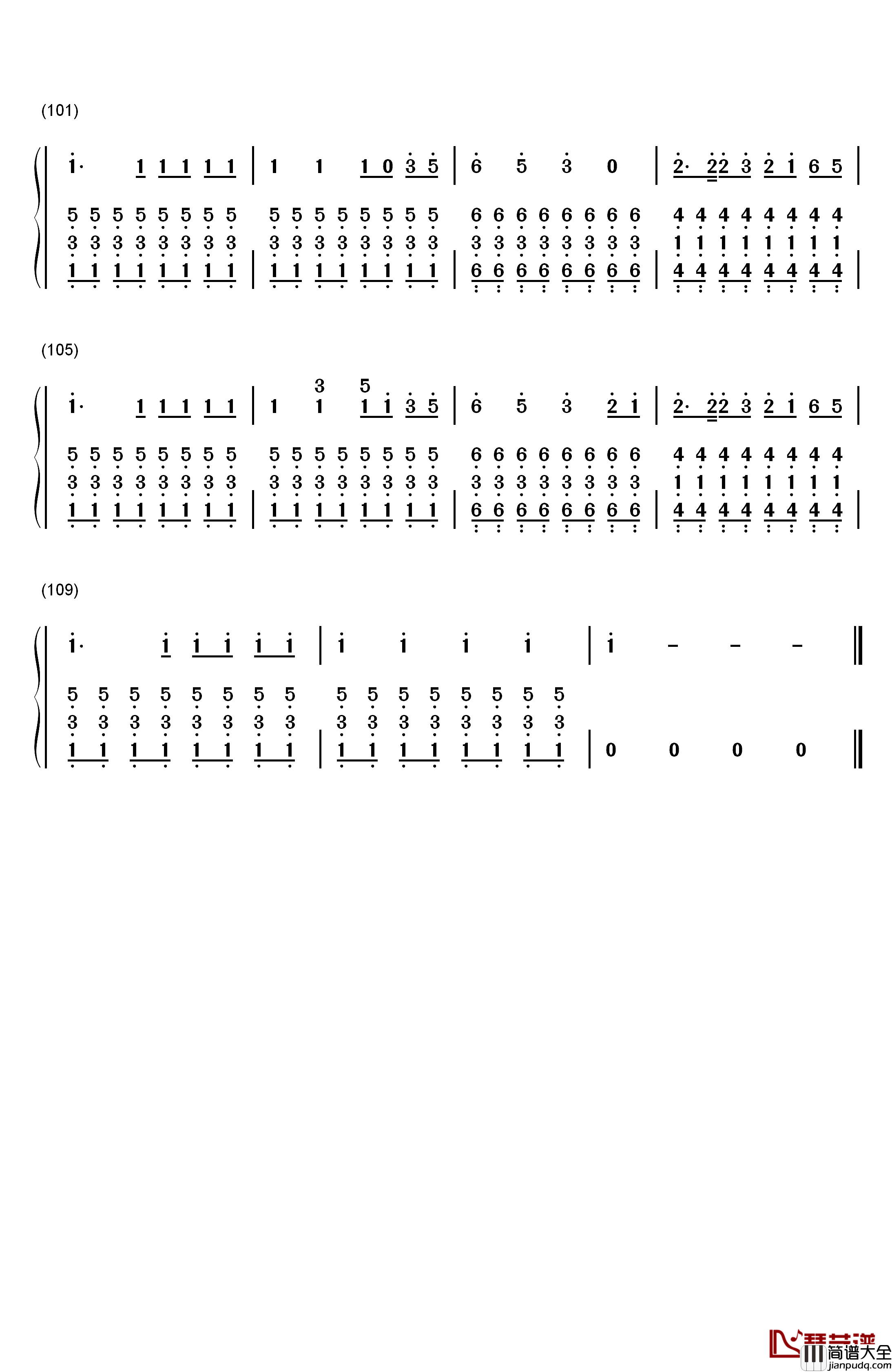 Rest_Your_Love钢琴简谱_数字双手_The_Vamps