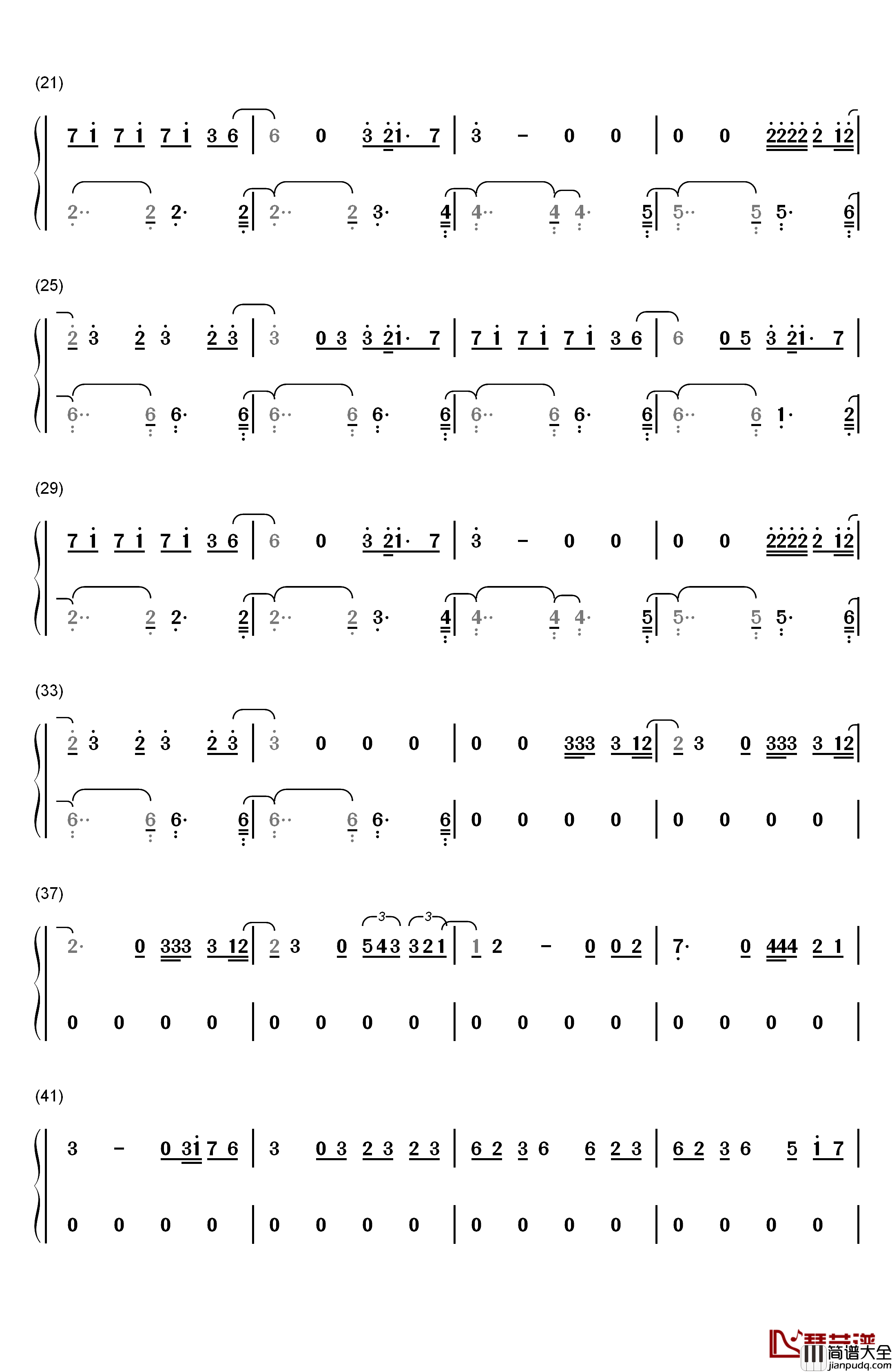 Touch_It钢琴简谱_数字双手_Ariana_Grande