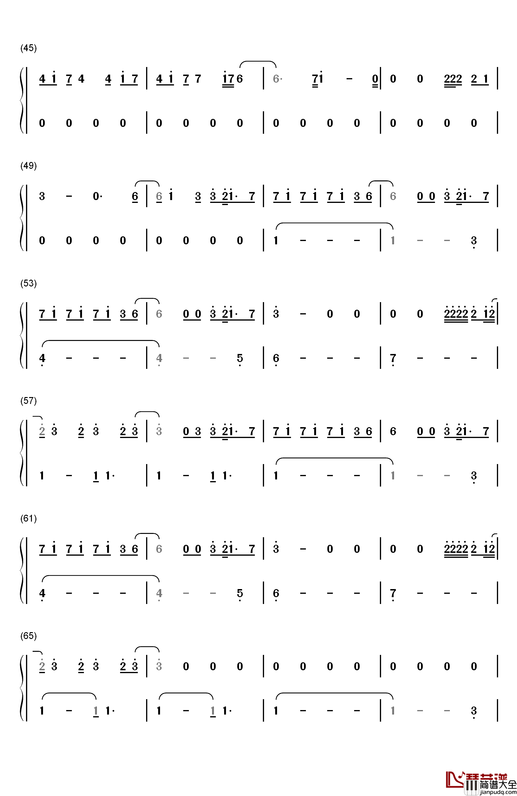 Touch_It钢琴简谱_数字双手_Ariana_Grande