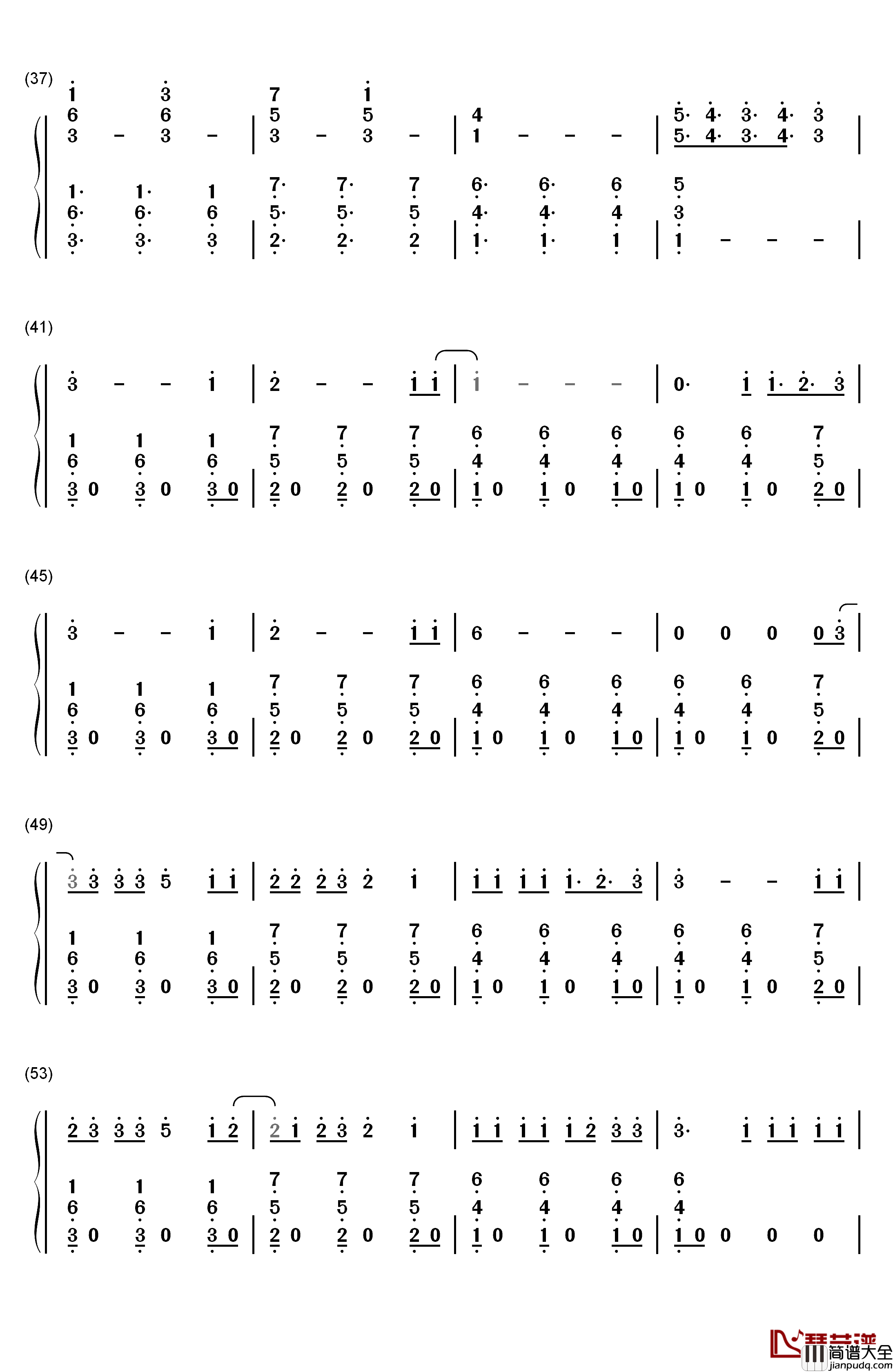 Treat_You_Better钢琴简谱_数字双手_Shawn_Mendes