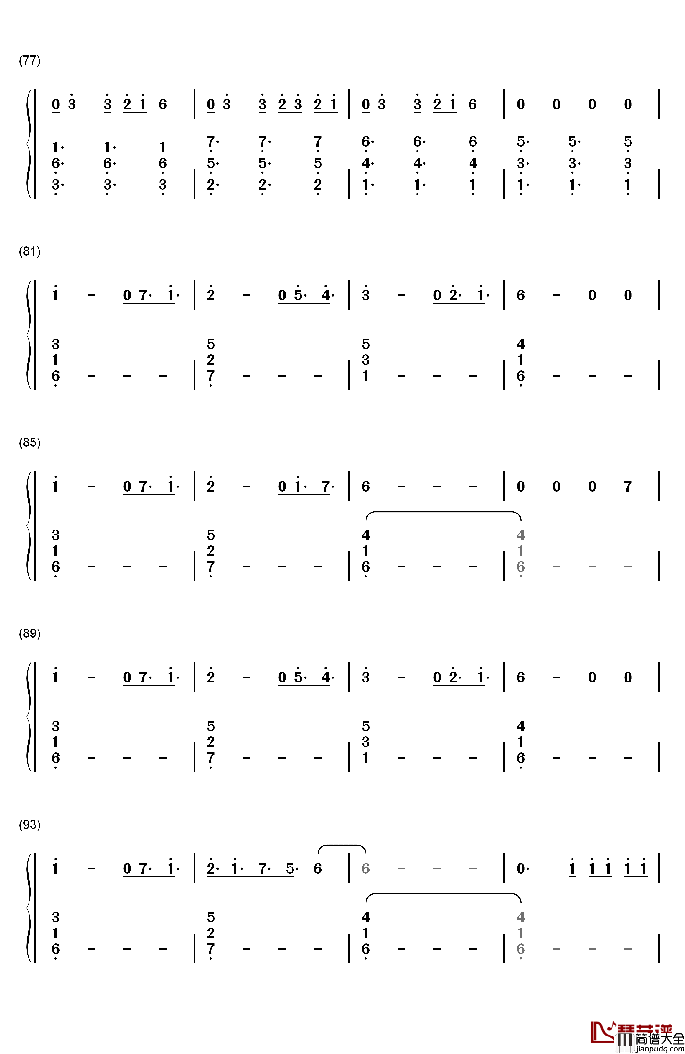 Treat_You_Better钢琴简谱_数字双手_Shawn_Mendes
