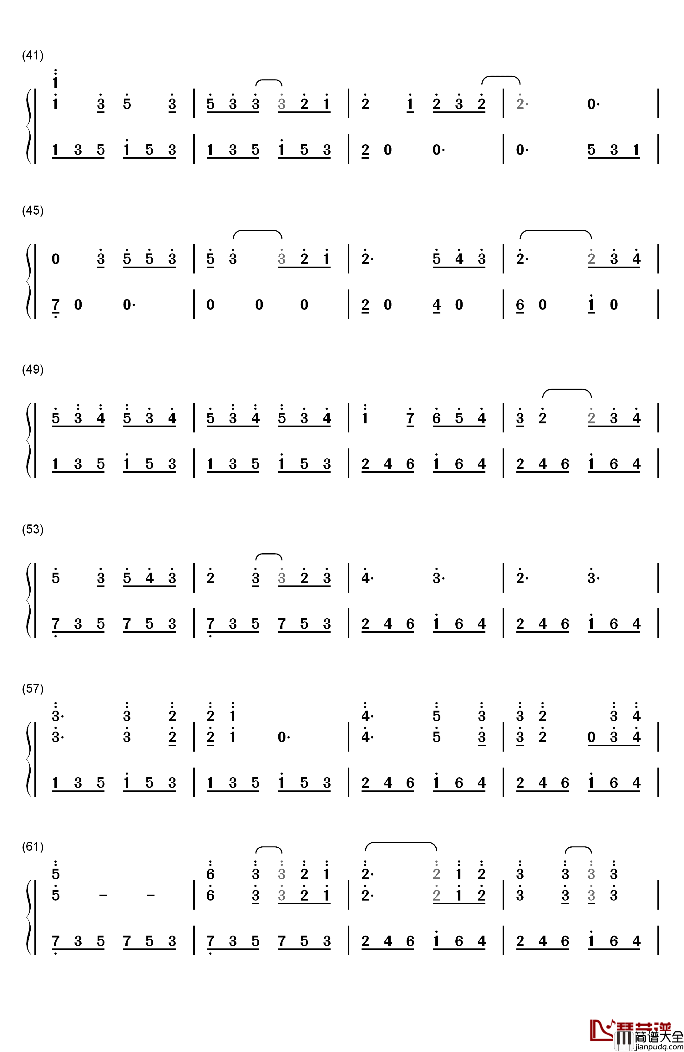 Moonlight钢琴简谱_数字双手_Ariana_Grande