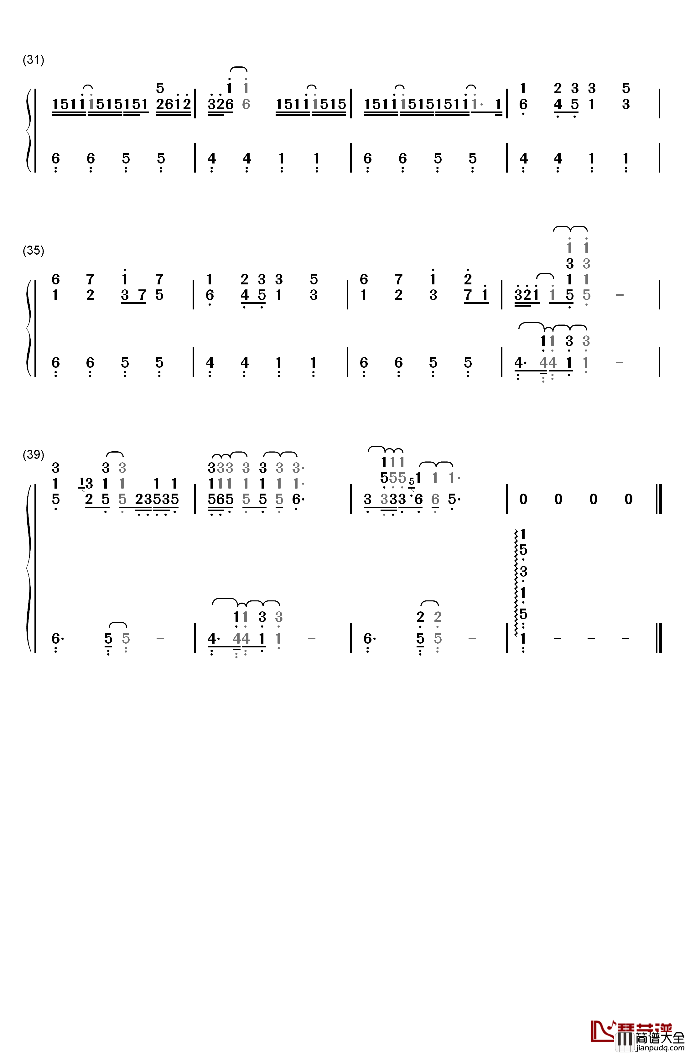 Crazy钢琴简谱_数字双手_Shawn_Mendes