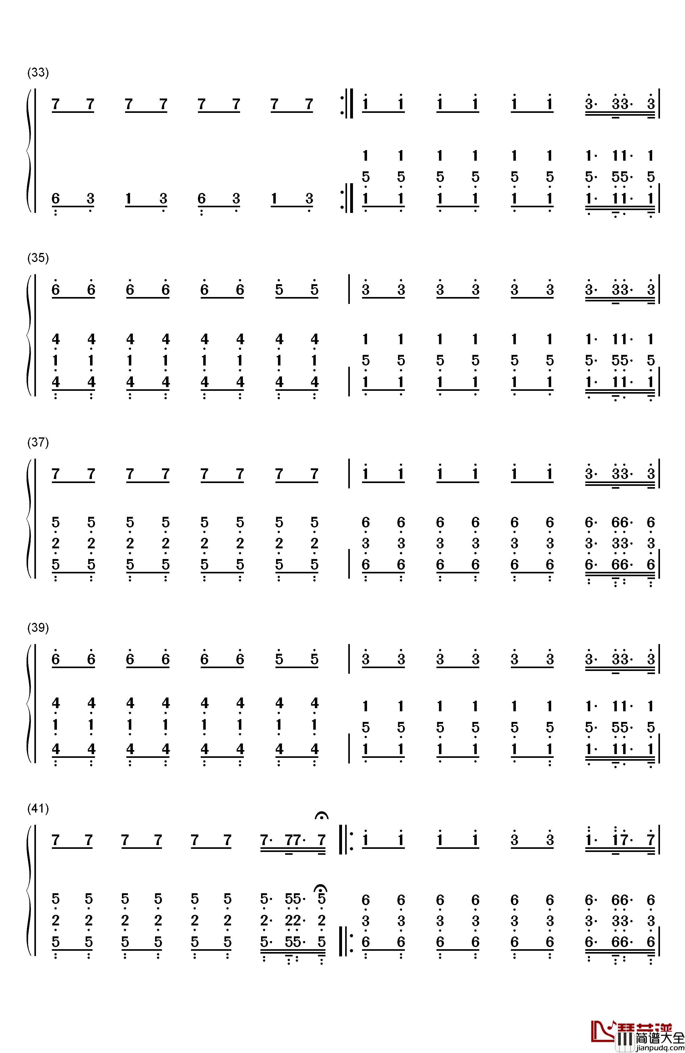 Fade钢琴简谱_数字双手_Alan_Walker