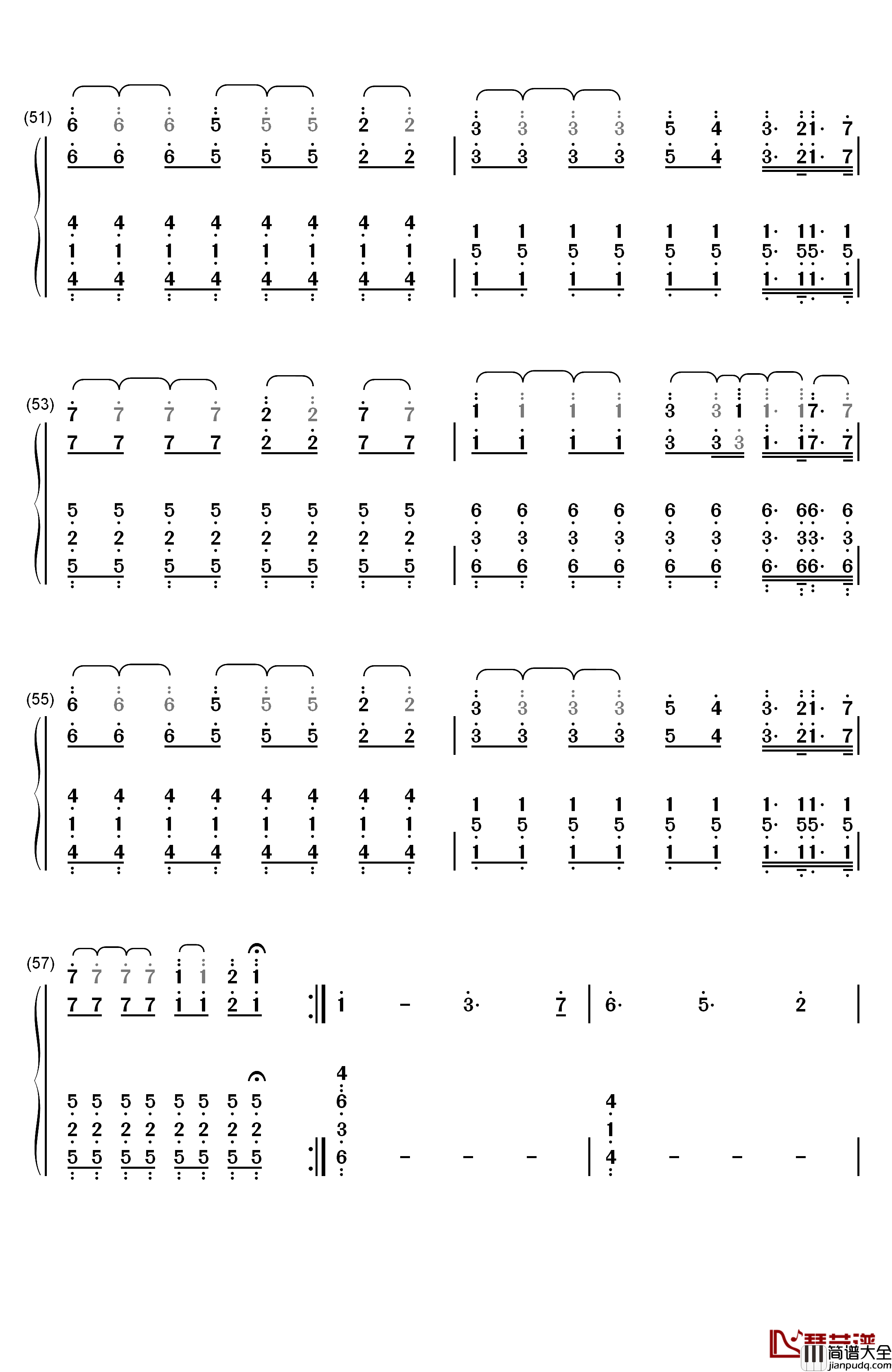 Fade钢琴简谱_数字双手_Alan_Walker