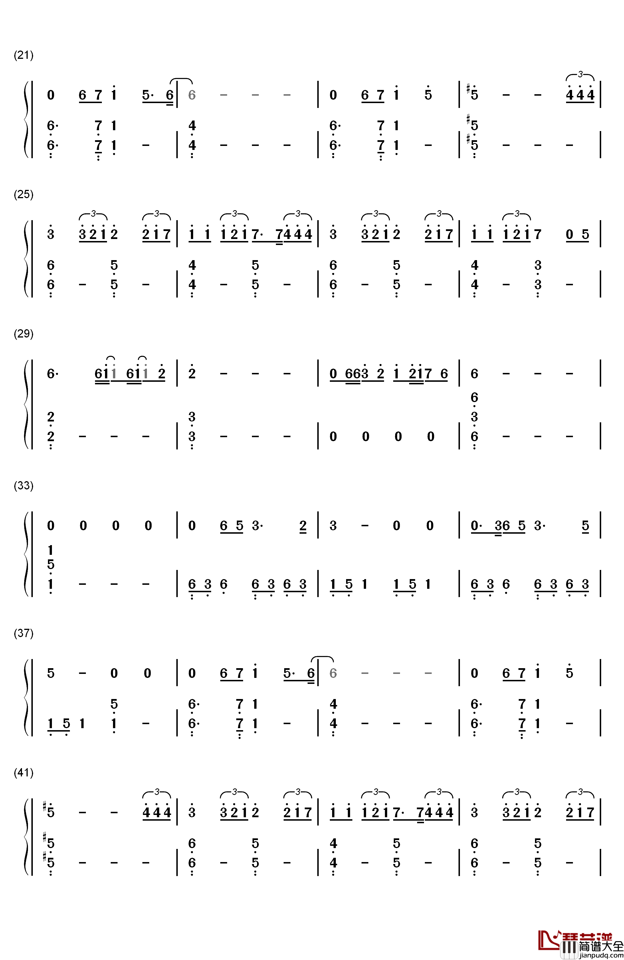 Writing's_on_the_Wall钢琴简谱_数字双手_Sam_Smith