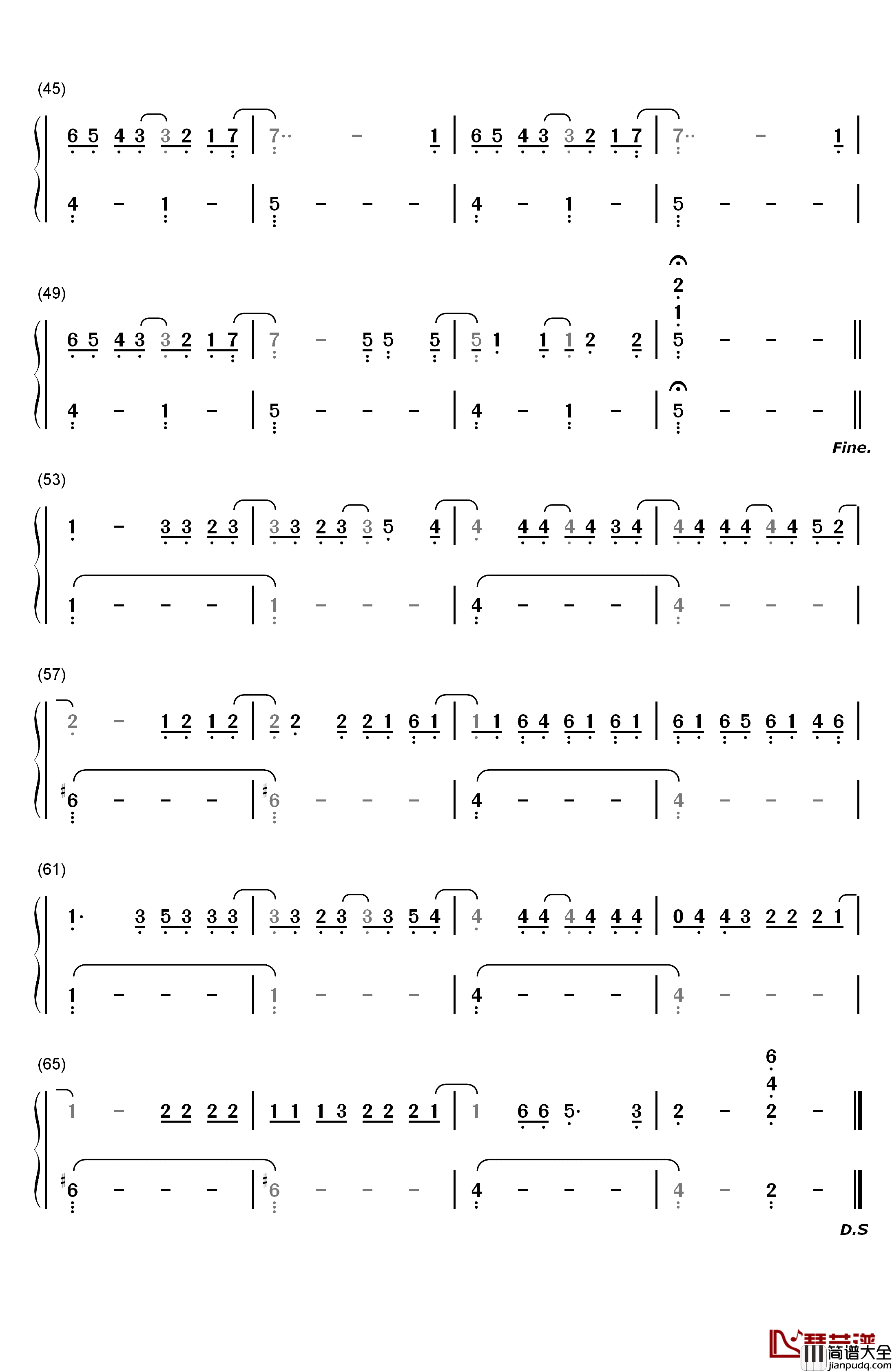 Camouflage钢琴简谱_数字双手_Selena_Gomez