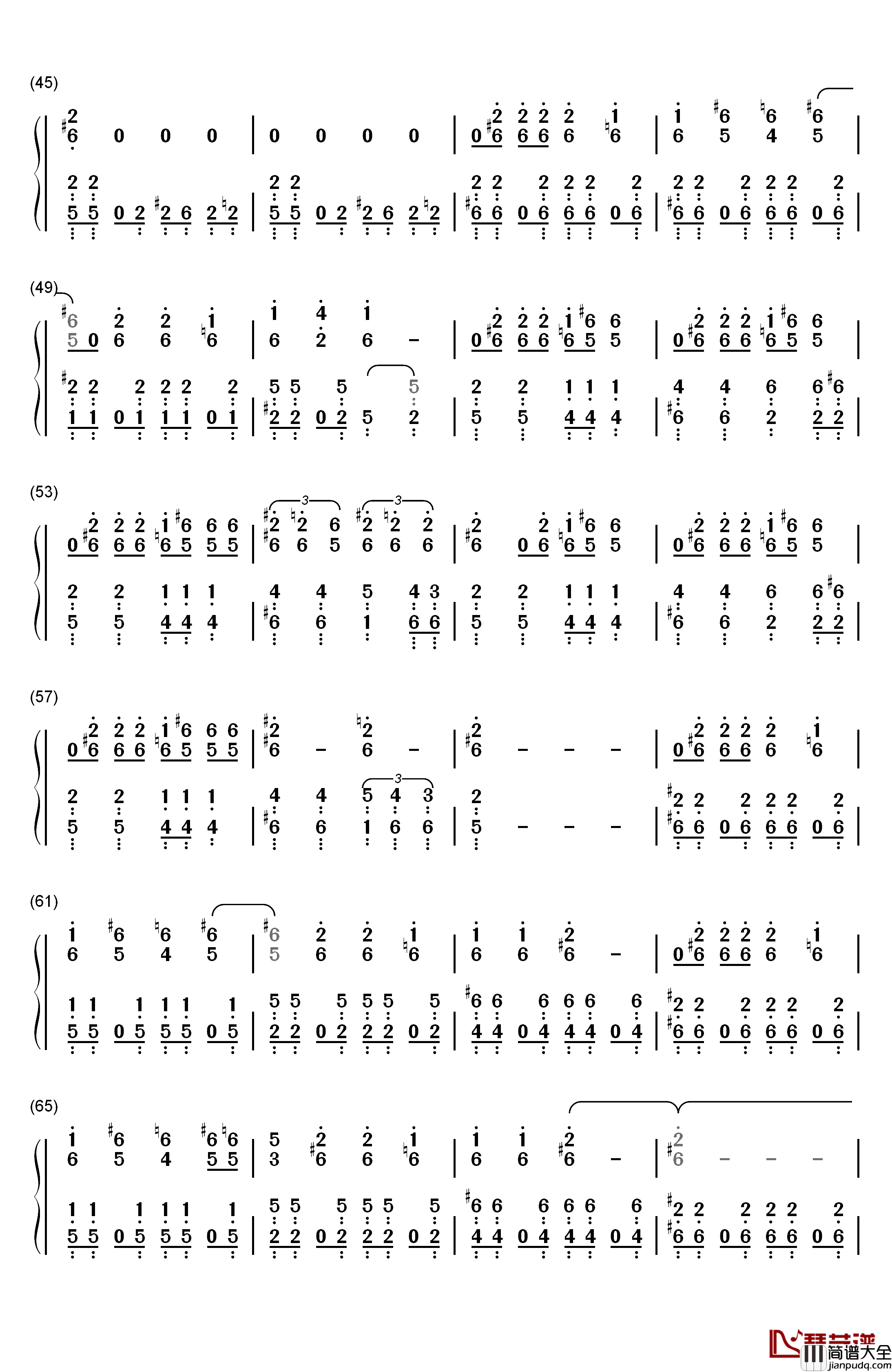 Animal_I_Have_Become钢琴简谱_数字双手_Three_Days_Grace